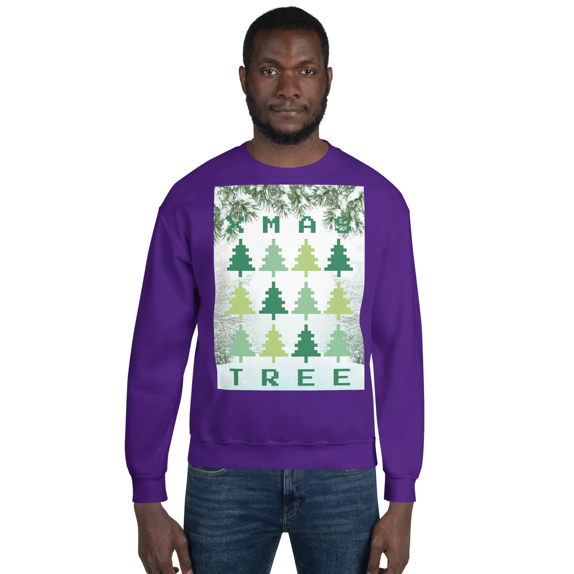 Christmas Tree Sweatshirt (Glamourange Christmas Sweatshirt Men)