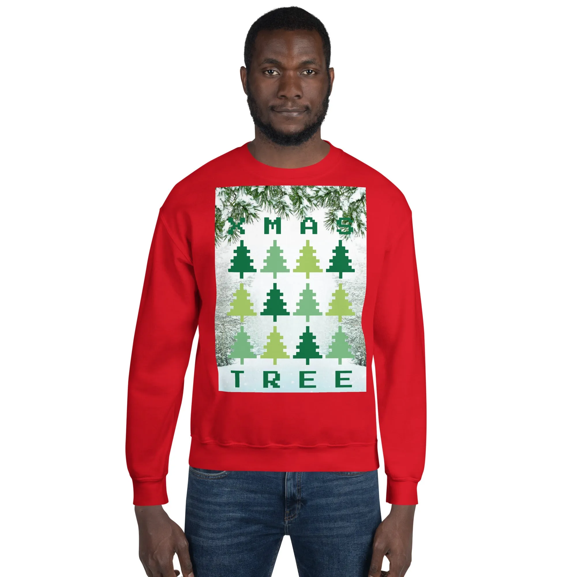 Christmas Tree Sweatshirt (Glamourange Christmas Sweatshirt Men)