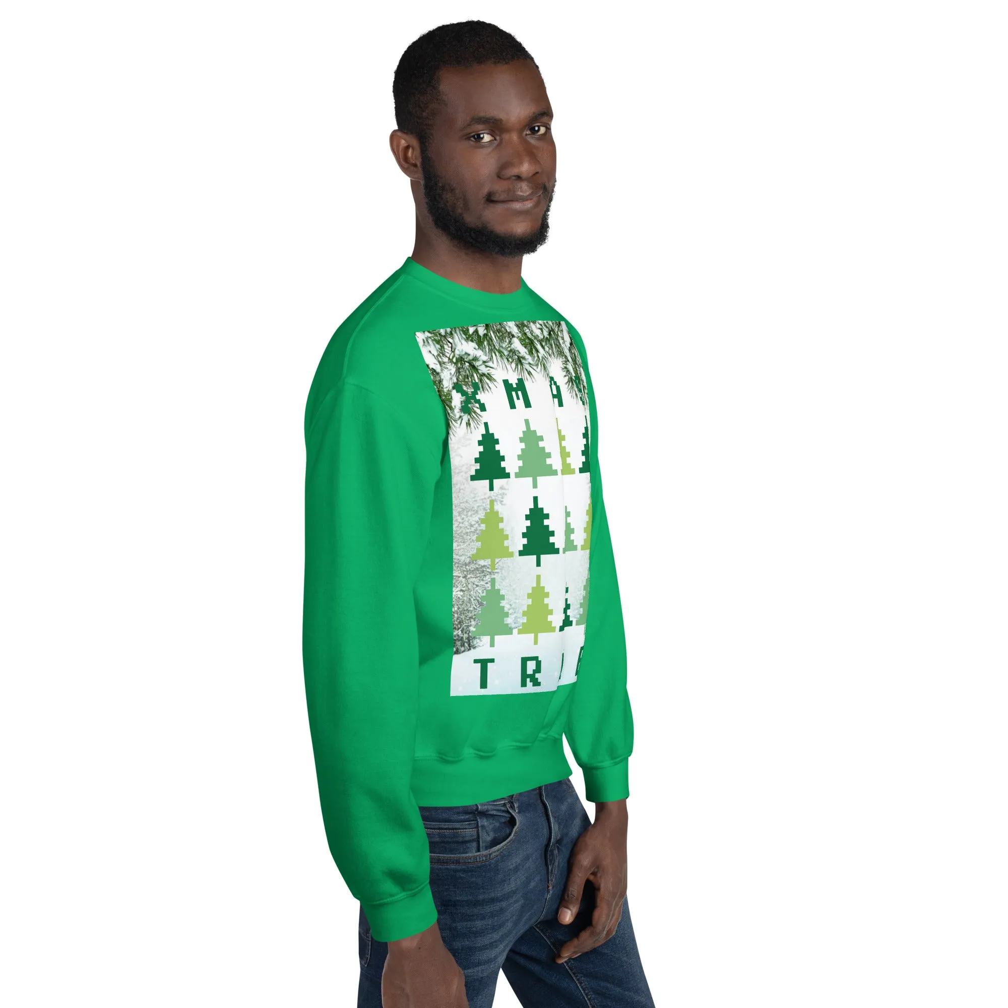 Christmas Tree Sweatshirt (Glamourange Christmas Sweatshirt Men)