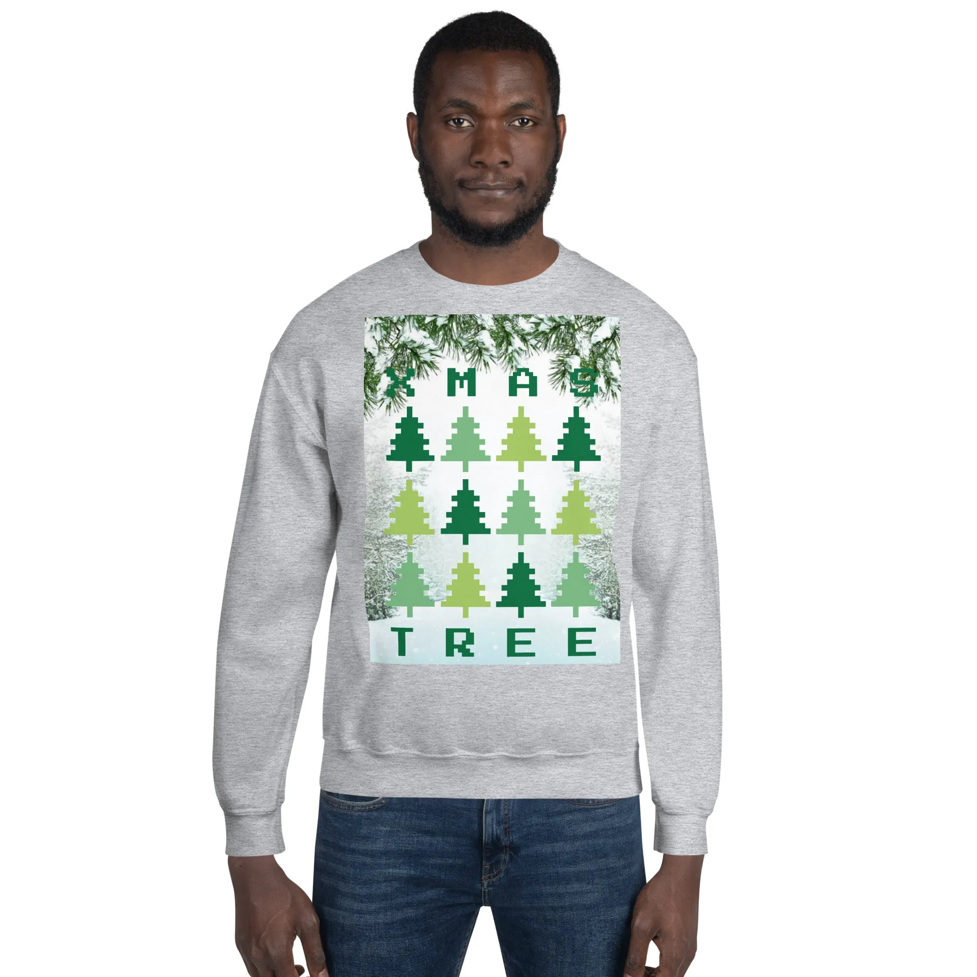 Christmas Tree Sweatshirt (Glamourange Christmas Sweatshirt Men)