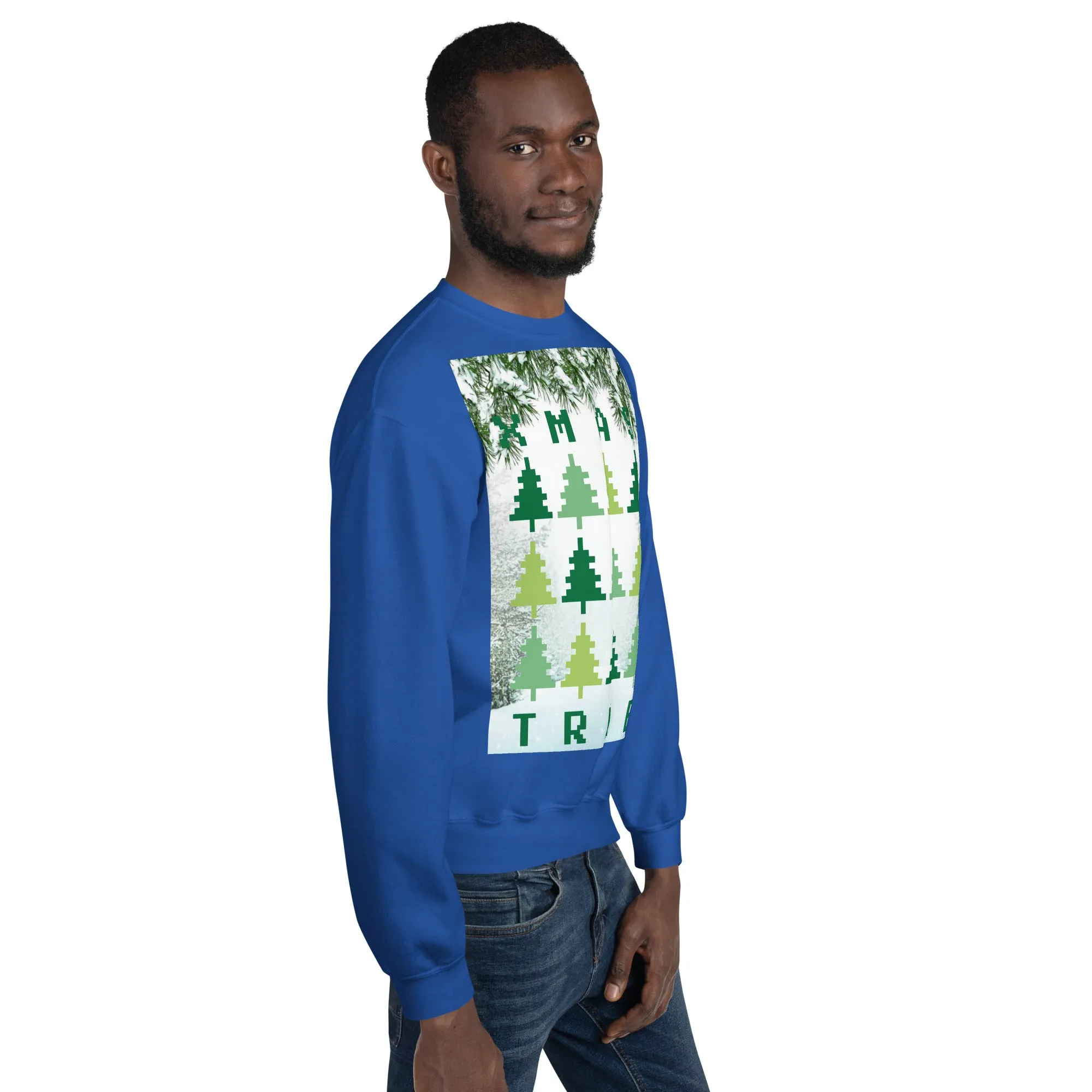 Christmas Tree Sweatshirt (Glamourange Christmas Sweatshirt Men)