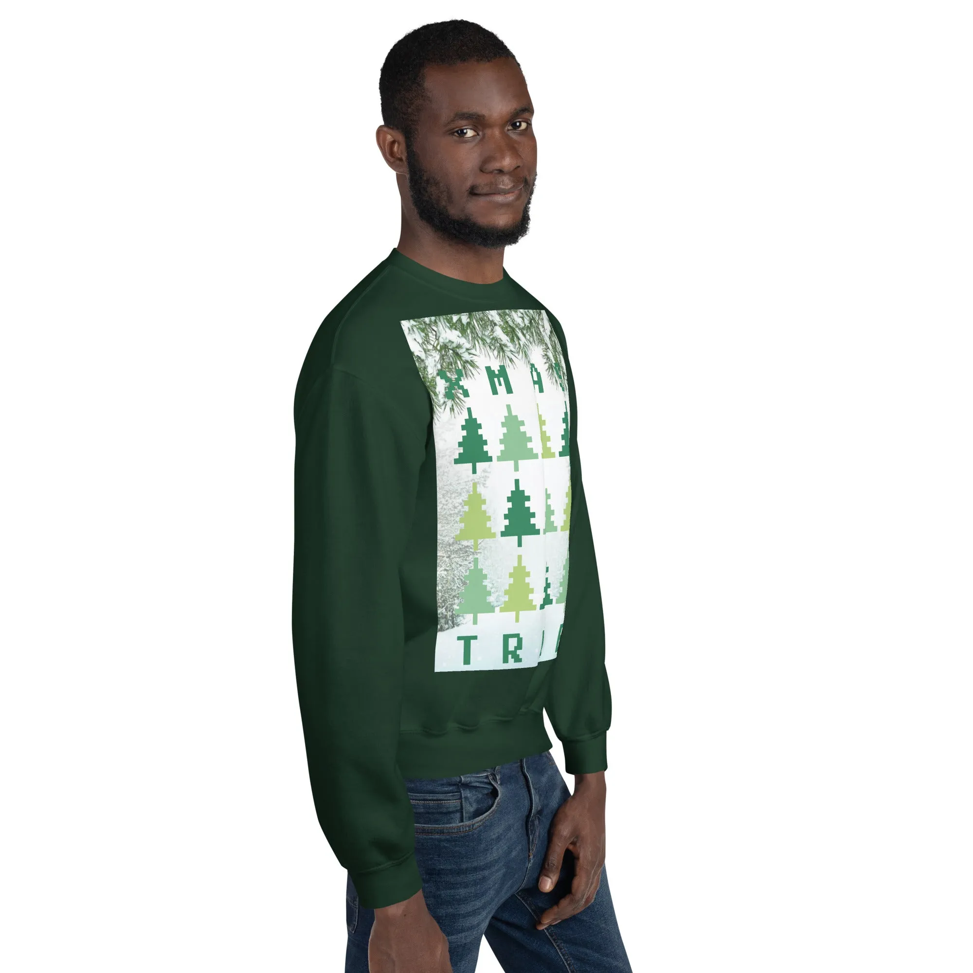 Christmas Tree Sweatshirt (Glamourange Christmas Sweatshirt Men)