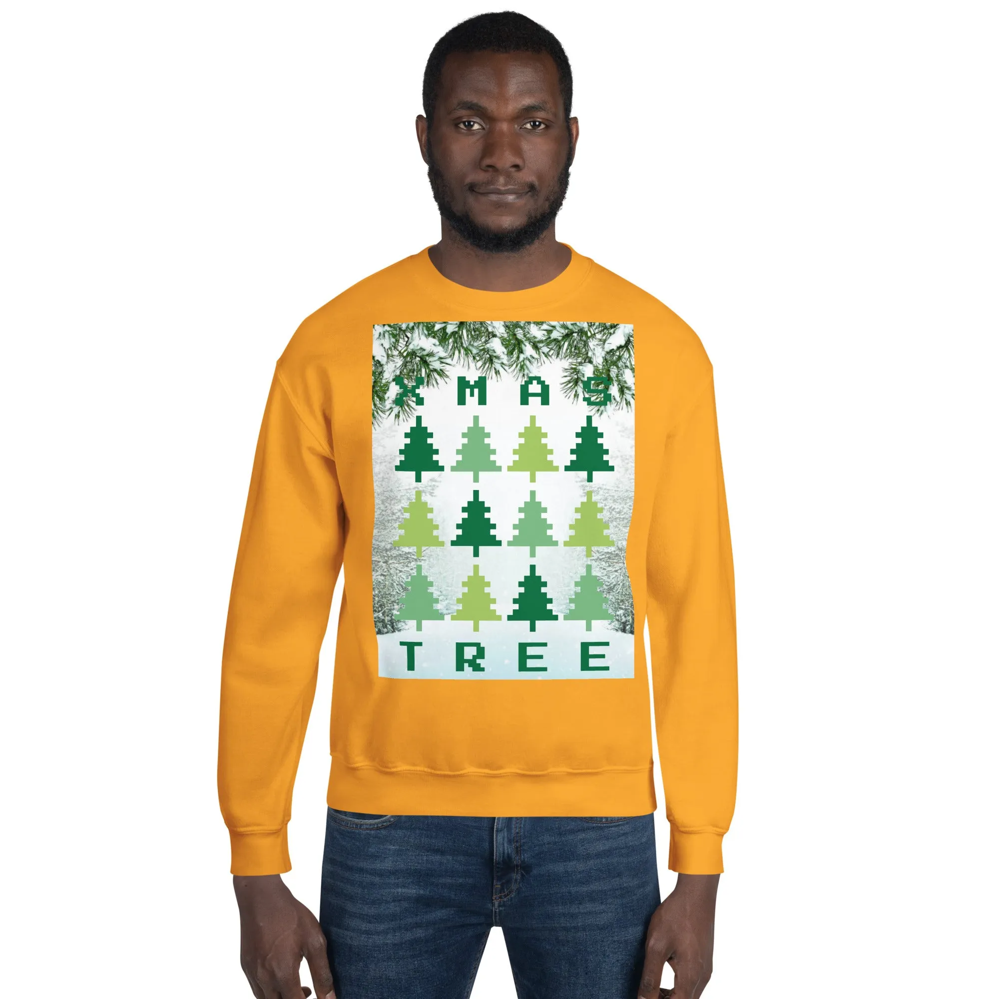 Christmas Tree Sweatshirt (Glamourange Christmas Sweatshirt Men)