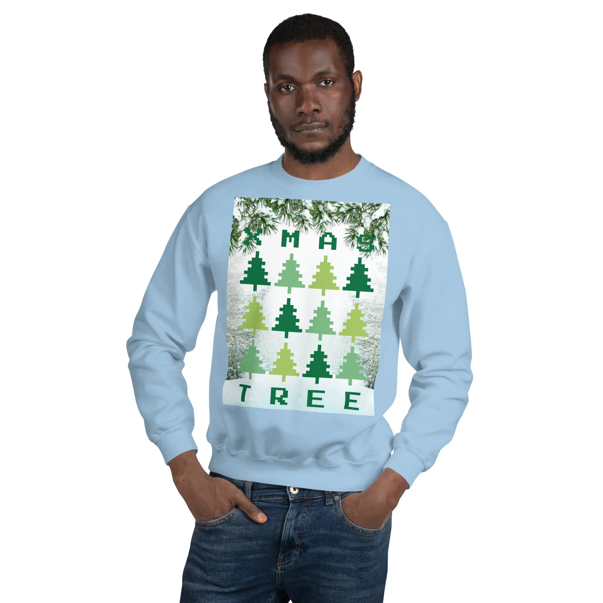 Christmas Tree Sweatshirt (Glamourange Christmas Sweatshirt Men)