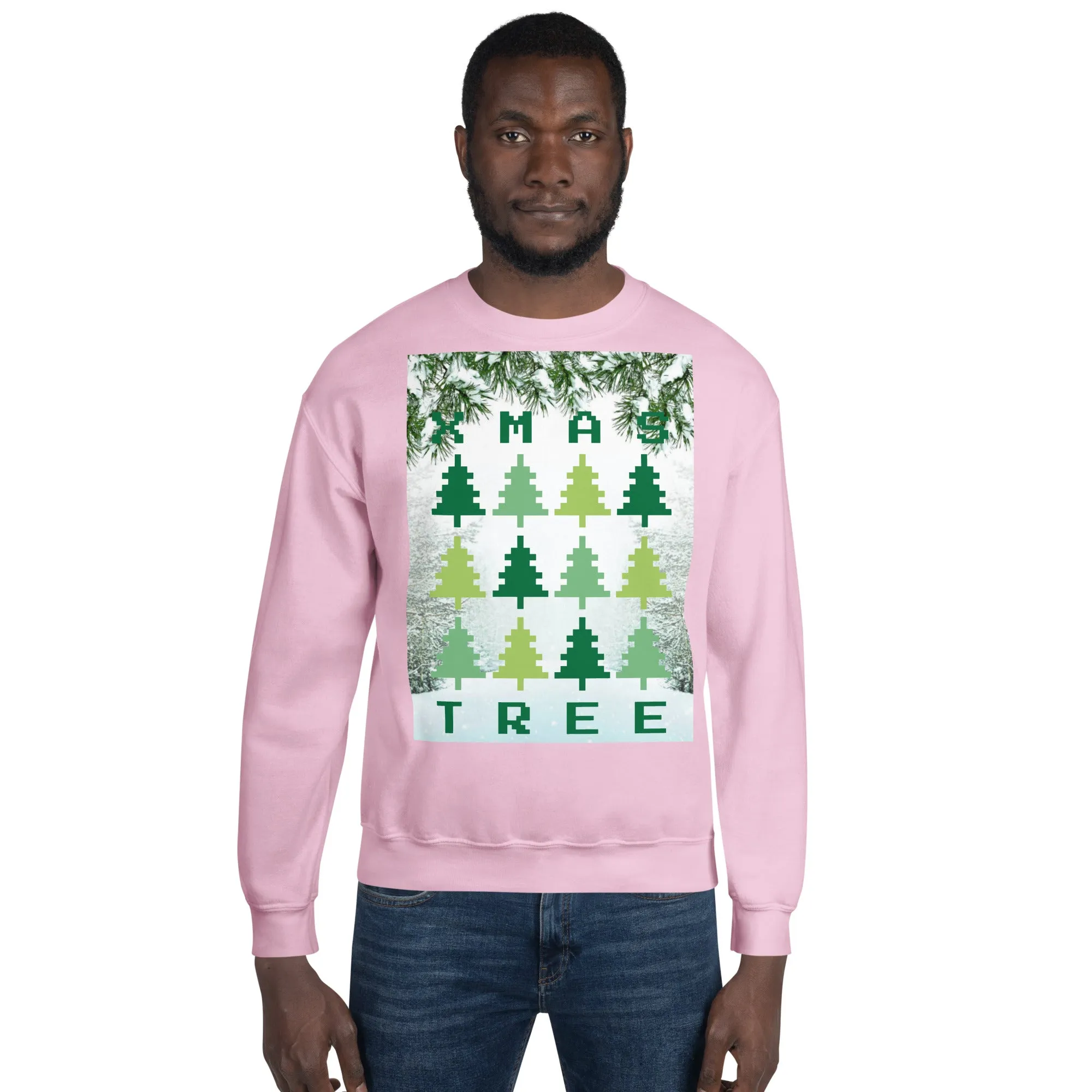 Christmas Tree Sweatshirt (Glamourange Christmas Sweatshirt Men)