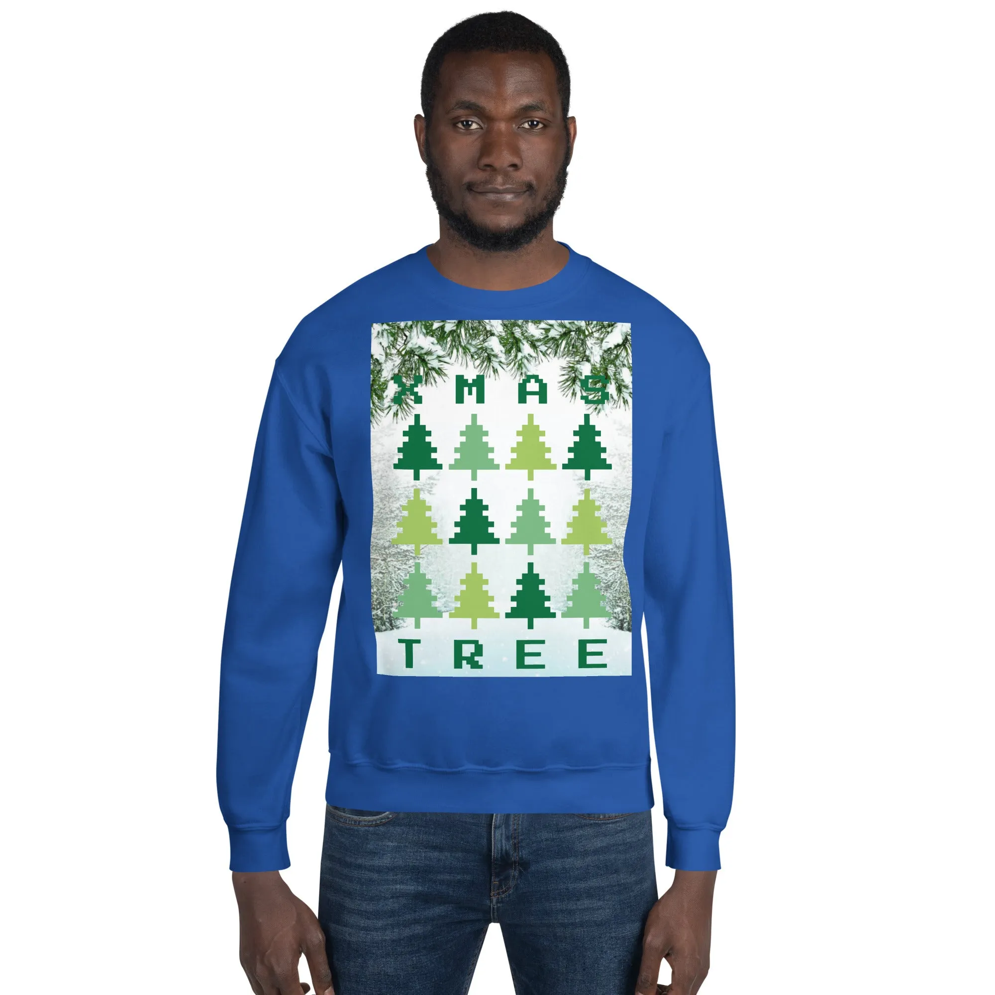 Christmas Tree Sweatshirt (Glamourange Christmas Sweatshirt Men)