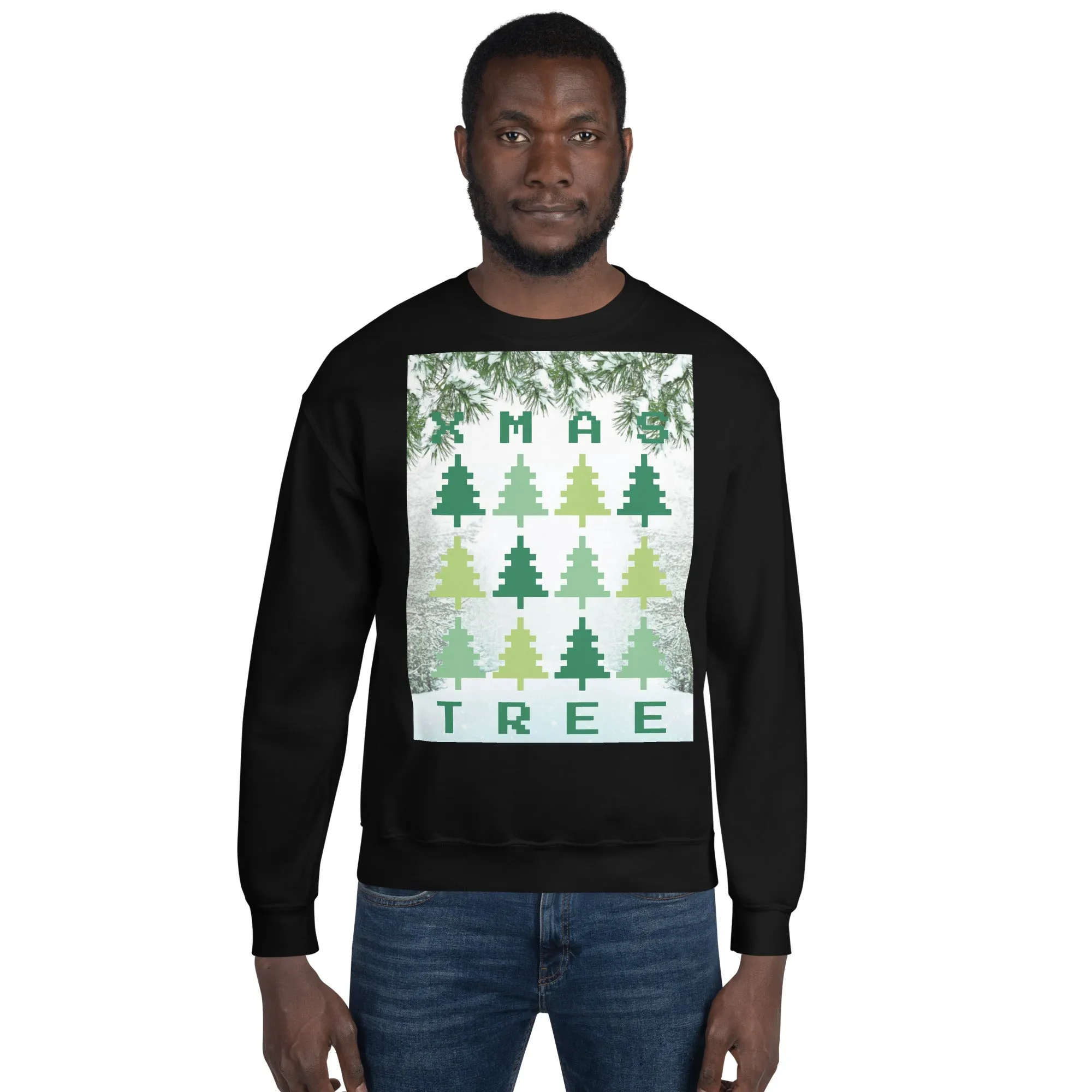 Christmas Tree Sweatshirt (Glamourange Christmas Sweatshirt Men)