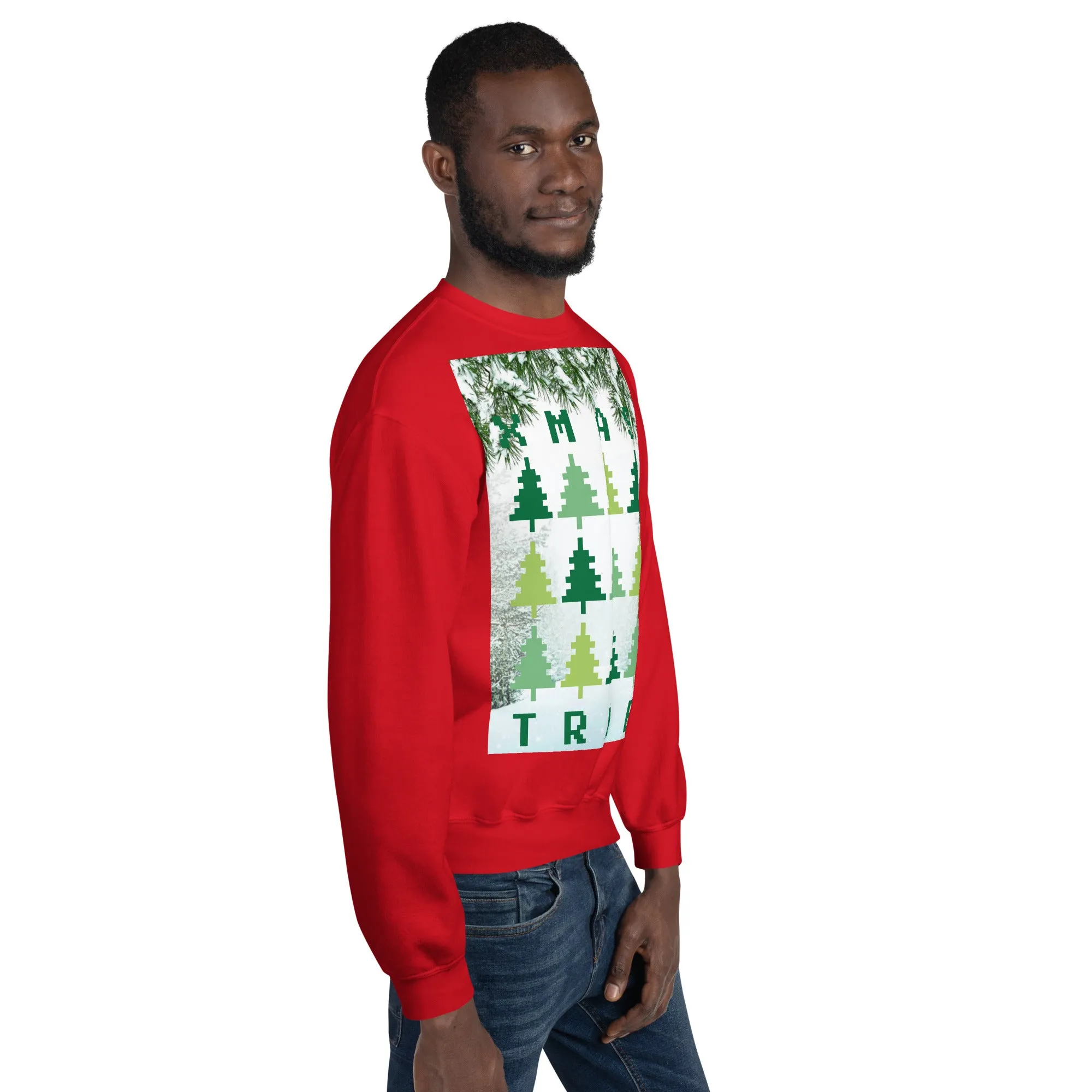 Christmas Tree Sweatshirt (Glamourange Christmas Sweatshirt Men)