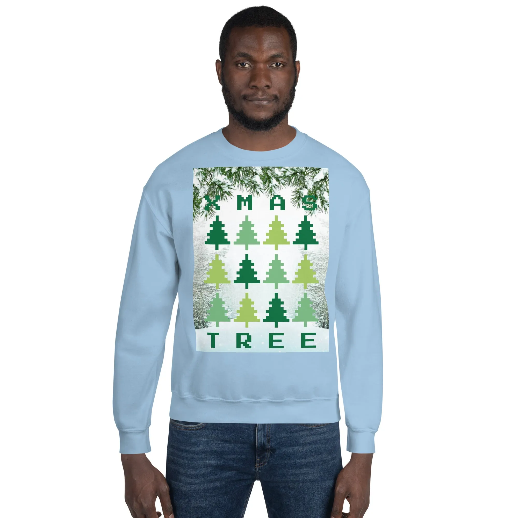 Christmas Tree Sweatshirt (Glamourange Christmas Sweatshirt Men)