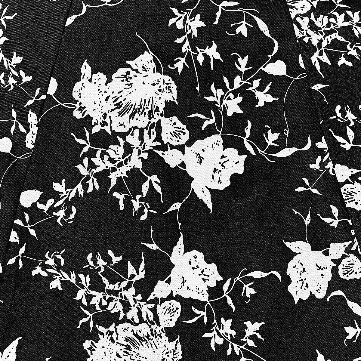 Claudia Monochrome Floral Swing Dress