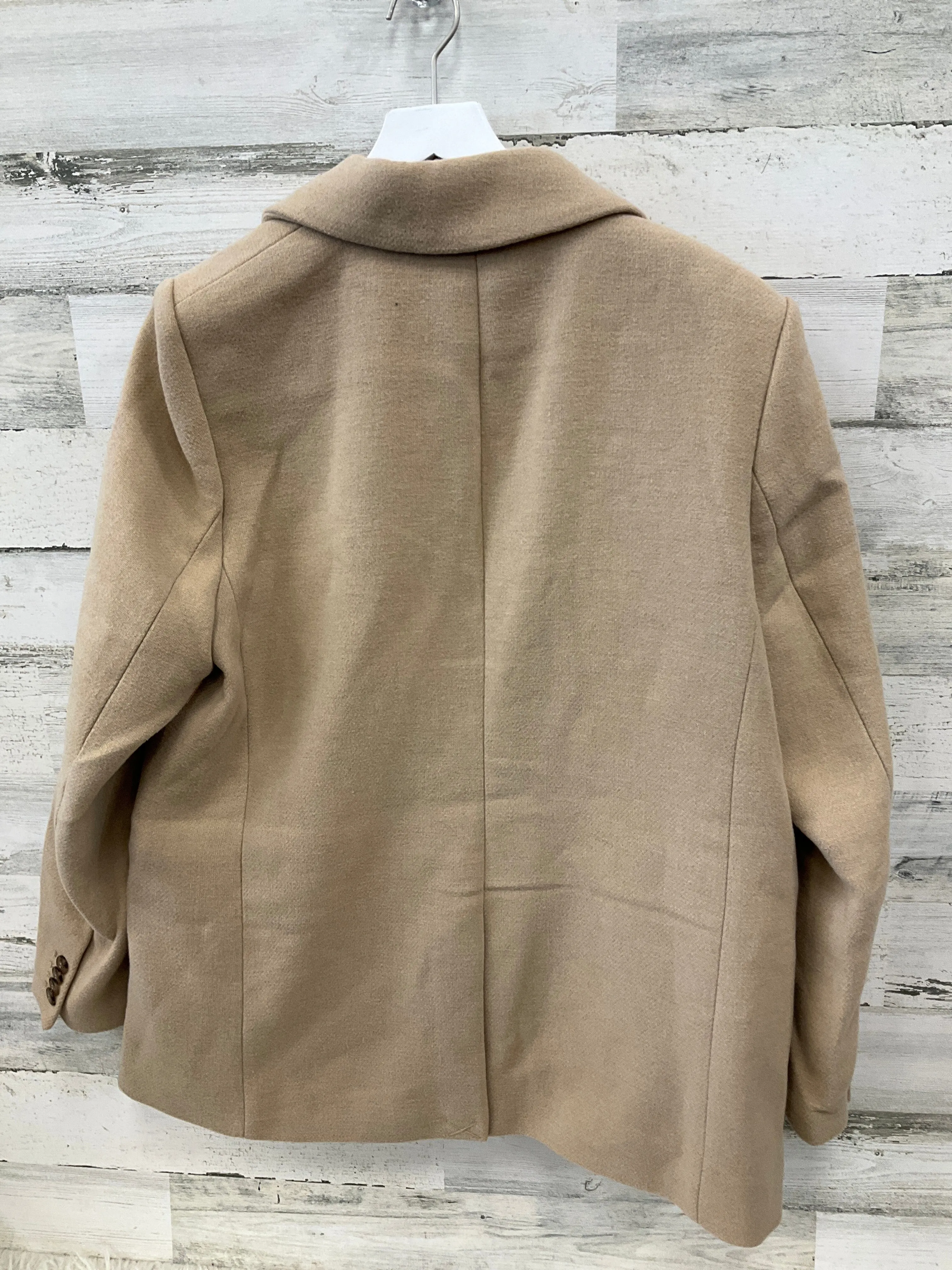 Coat Peacoat By H&m In Cream, Size: L