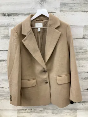 Coat Peacoat By H&m In Cream, Size: L