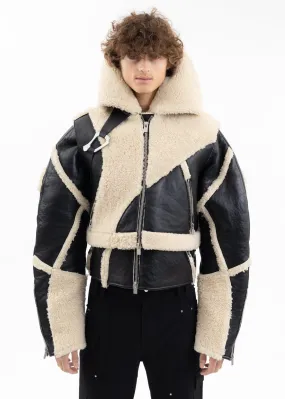 CONSINNITY SHEARLING JACKET WITH VEST