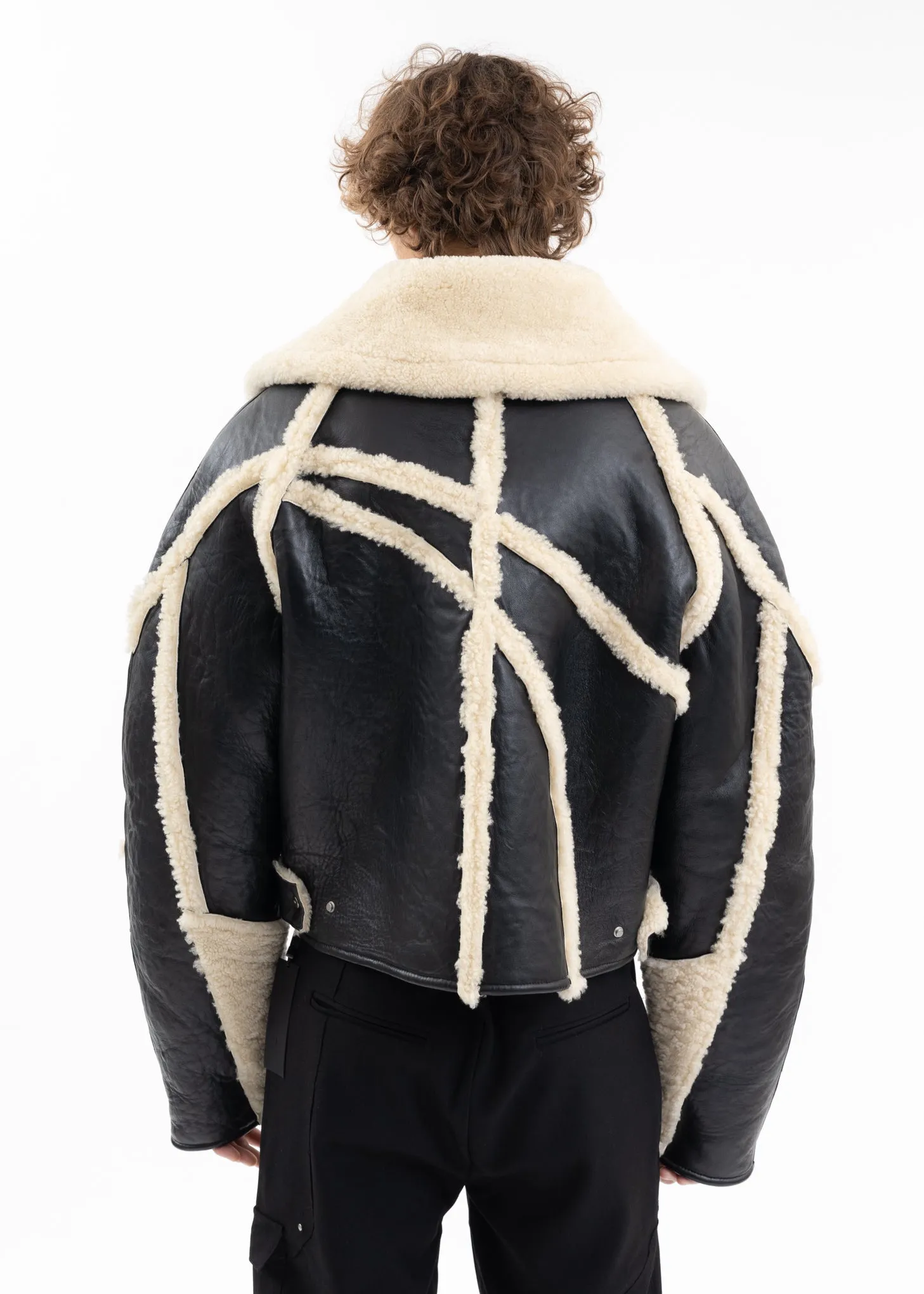 CONSINNITY SHEARLING JACKET WITH VEST