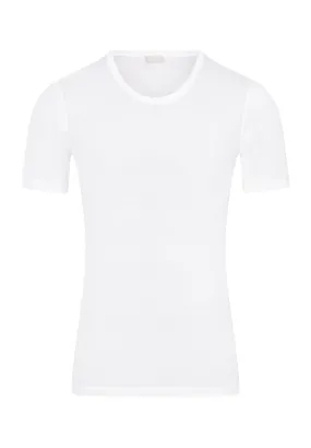 Cotton Pure Fitted Cotton Crew Neck T-Shirt | White 73663-101