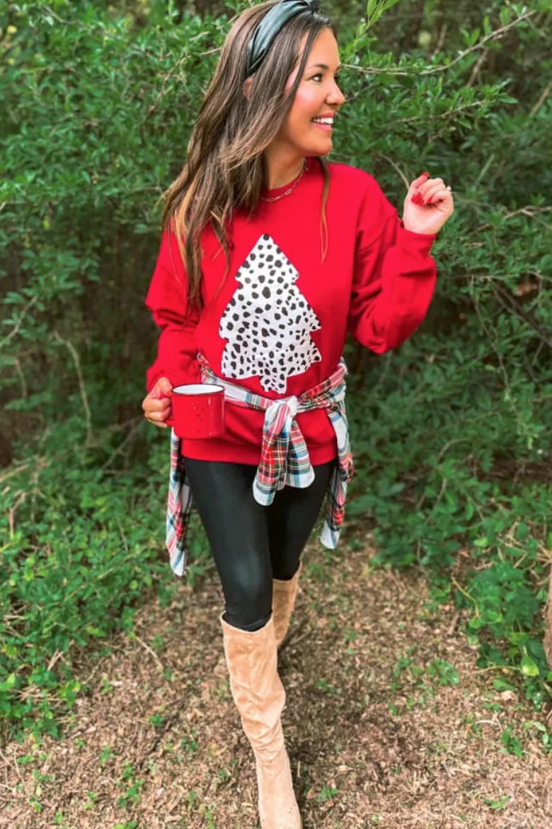 Dalmation Red Sweatshirt