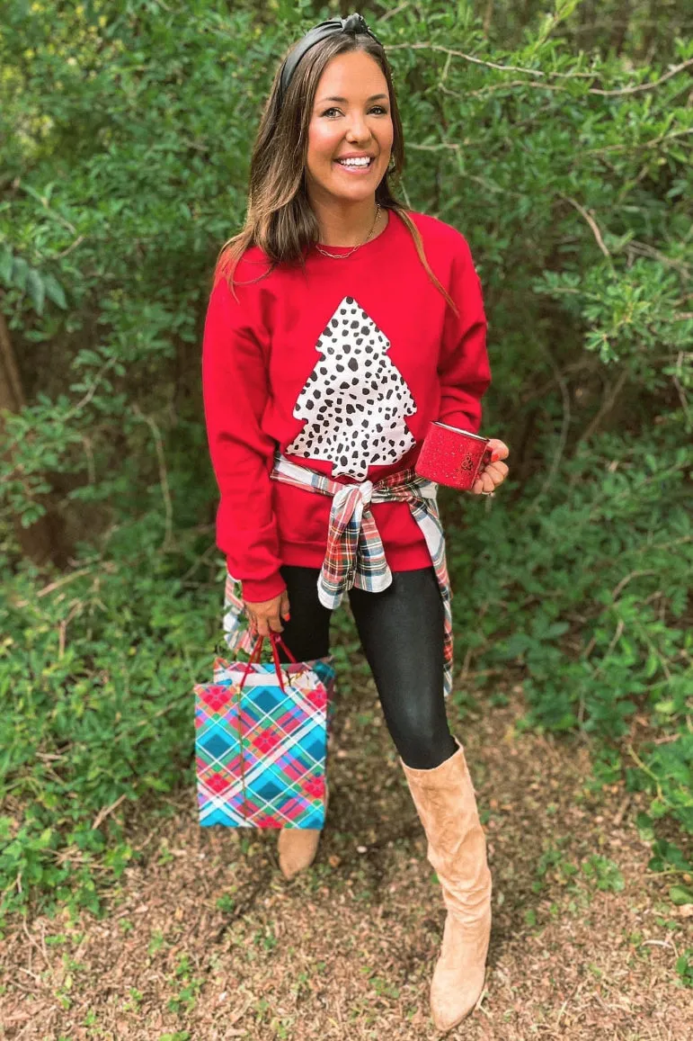 Dalmation Red Sweatshirt