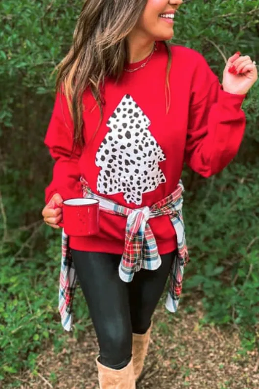 Dalmation Red Sweatshirt