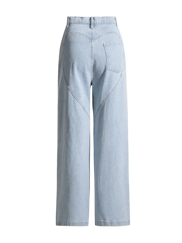 Diamonds Wide Leg Jeans