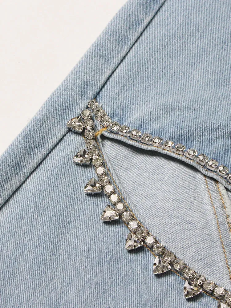 Diamonds Wide Leg Jeans