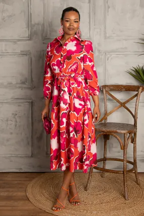 DORIS PRINT SHIRT DRESS