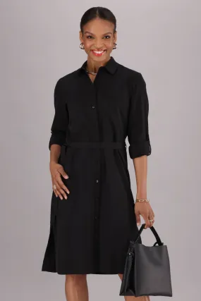 Elmarie shirt dress - black
