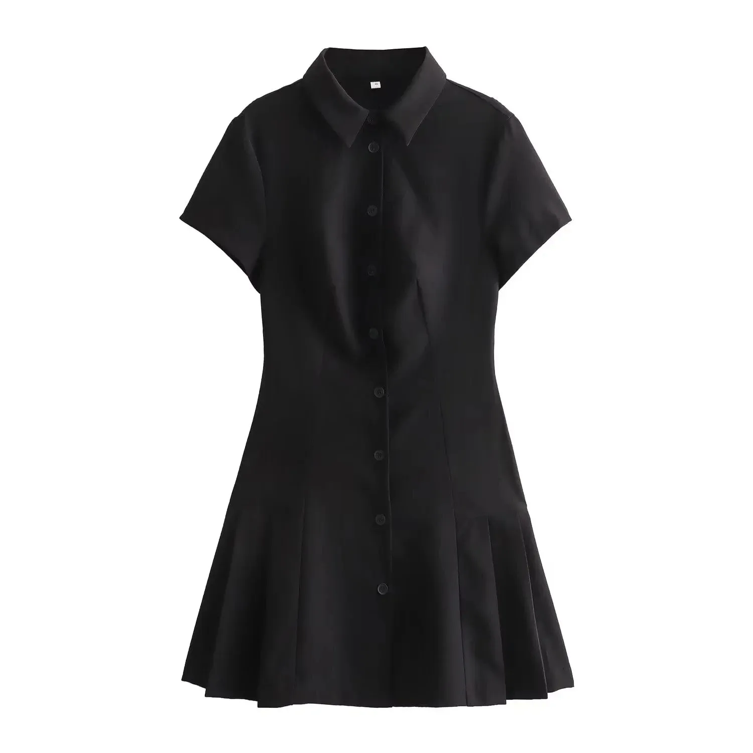 Emma – Casual Turn-Down Collar Shirt Dress