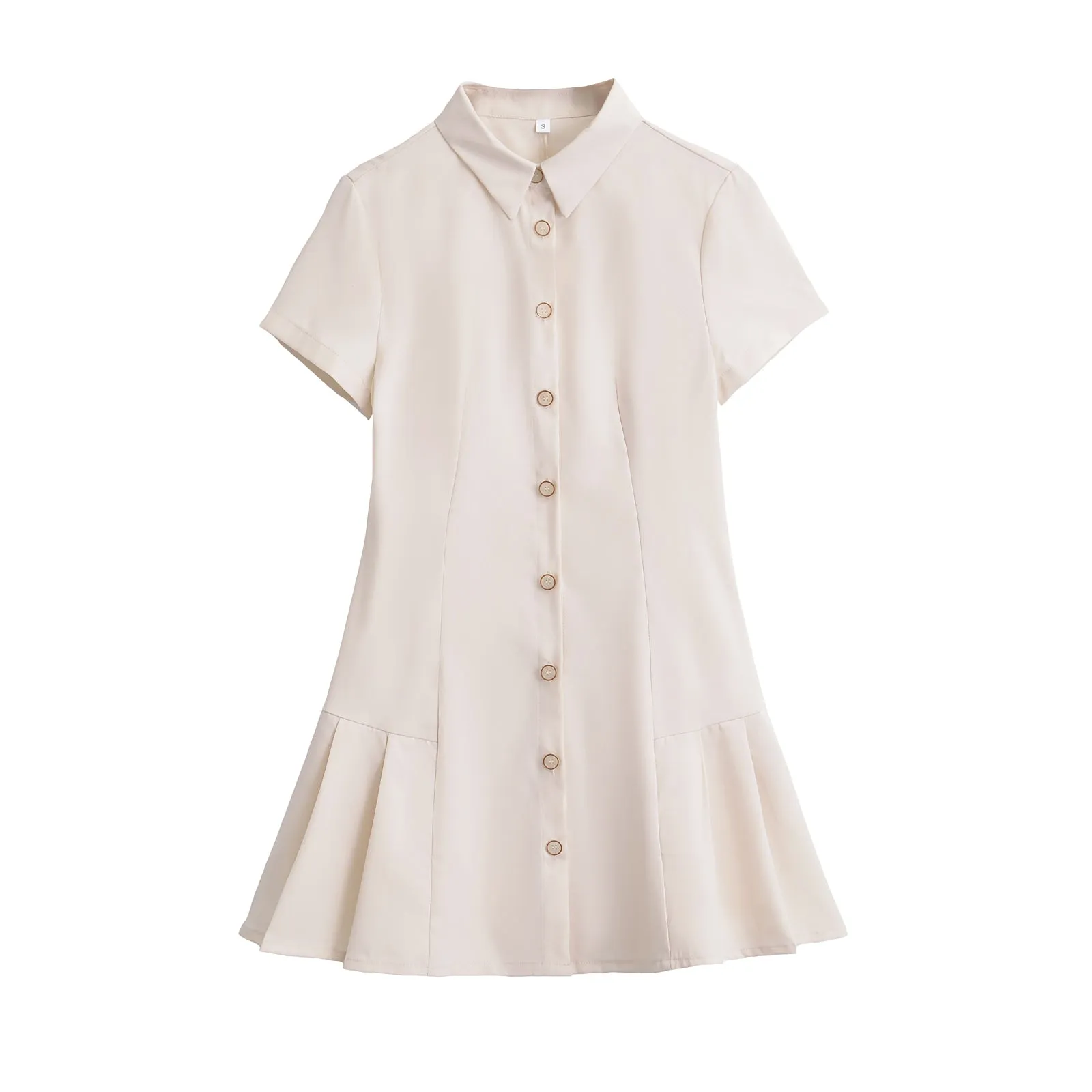 Emma – Casual Turn-Down Collar Shirt Dress