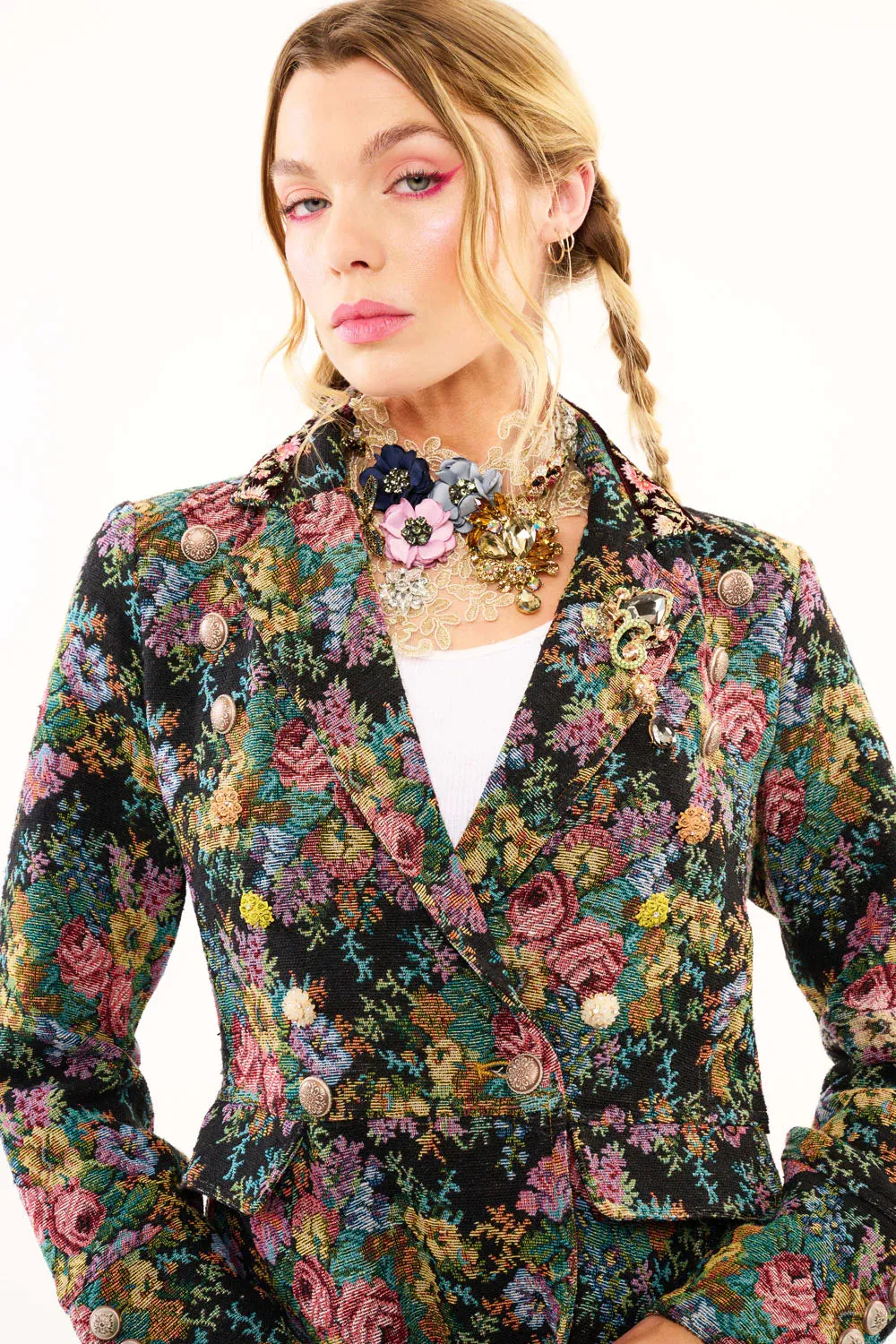Enchanted Nature Jacquard Coat
