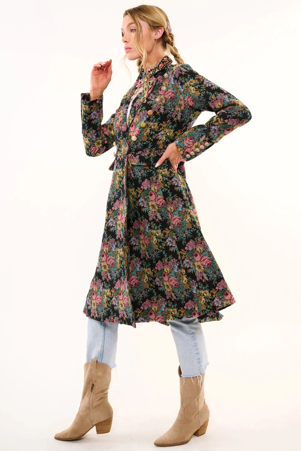 Enchanted Nature Jacquard Coat