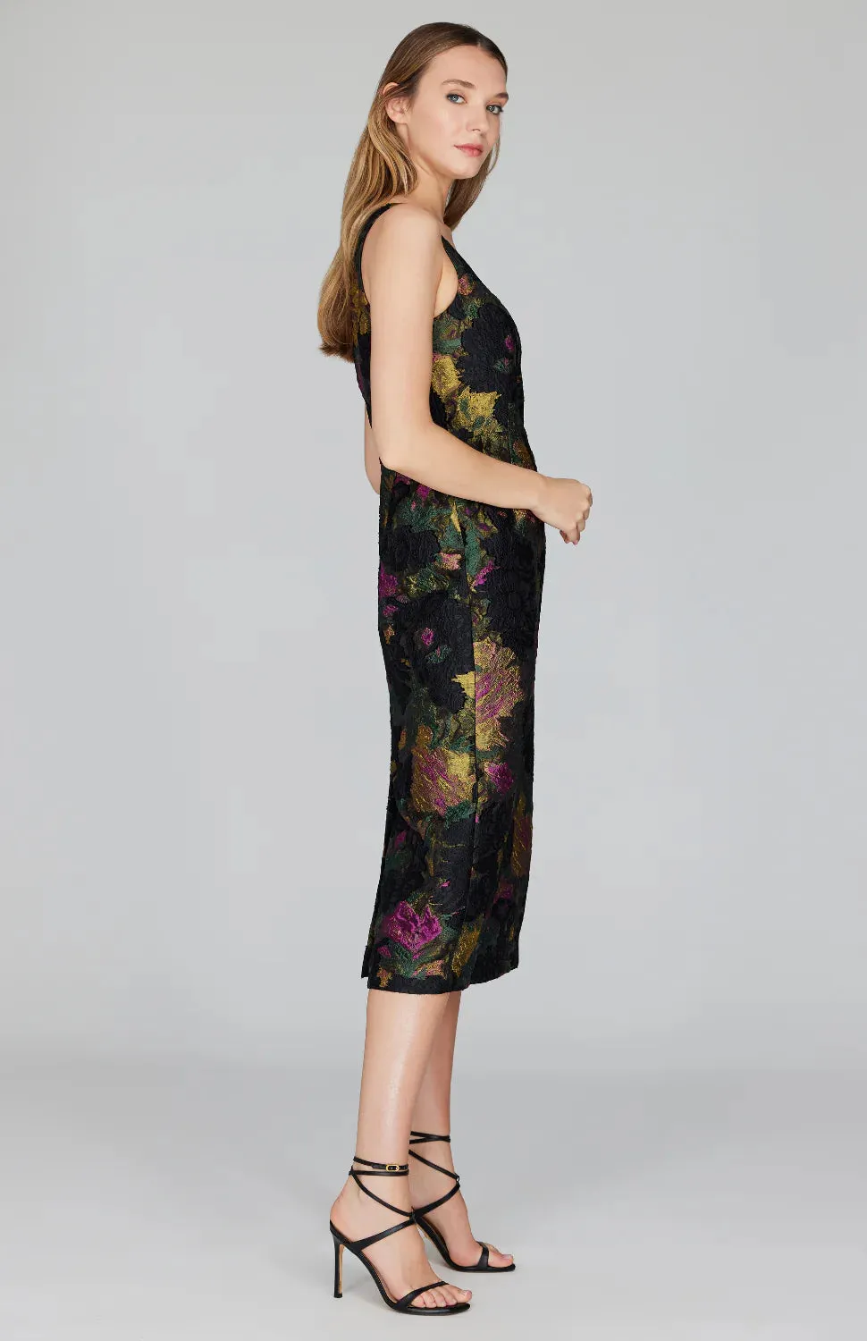 Floral Renaissance Long Fitted Dress
