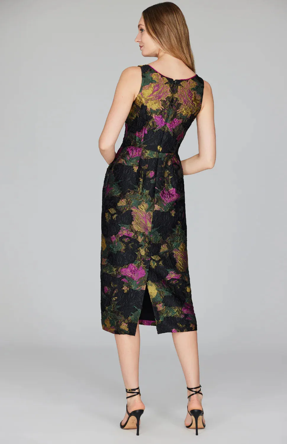 Floral Renaissance Long Fitted Dress
