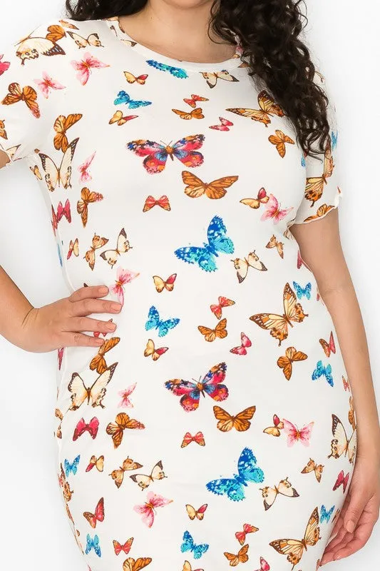 Fluttery Butterflies Mini Dress