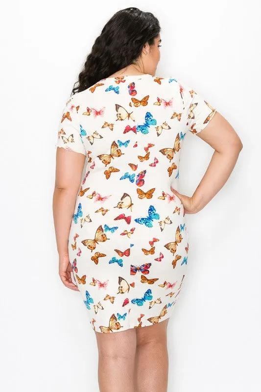 Fluttery Butterflies Mini Dress
