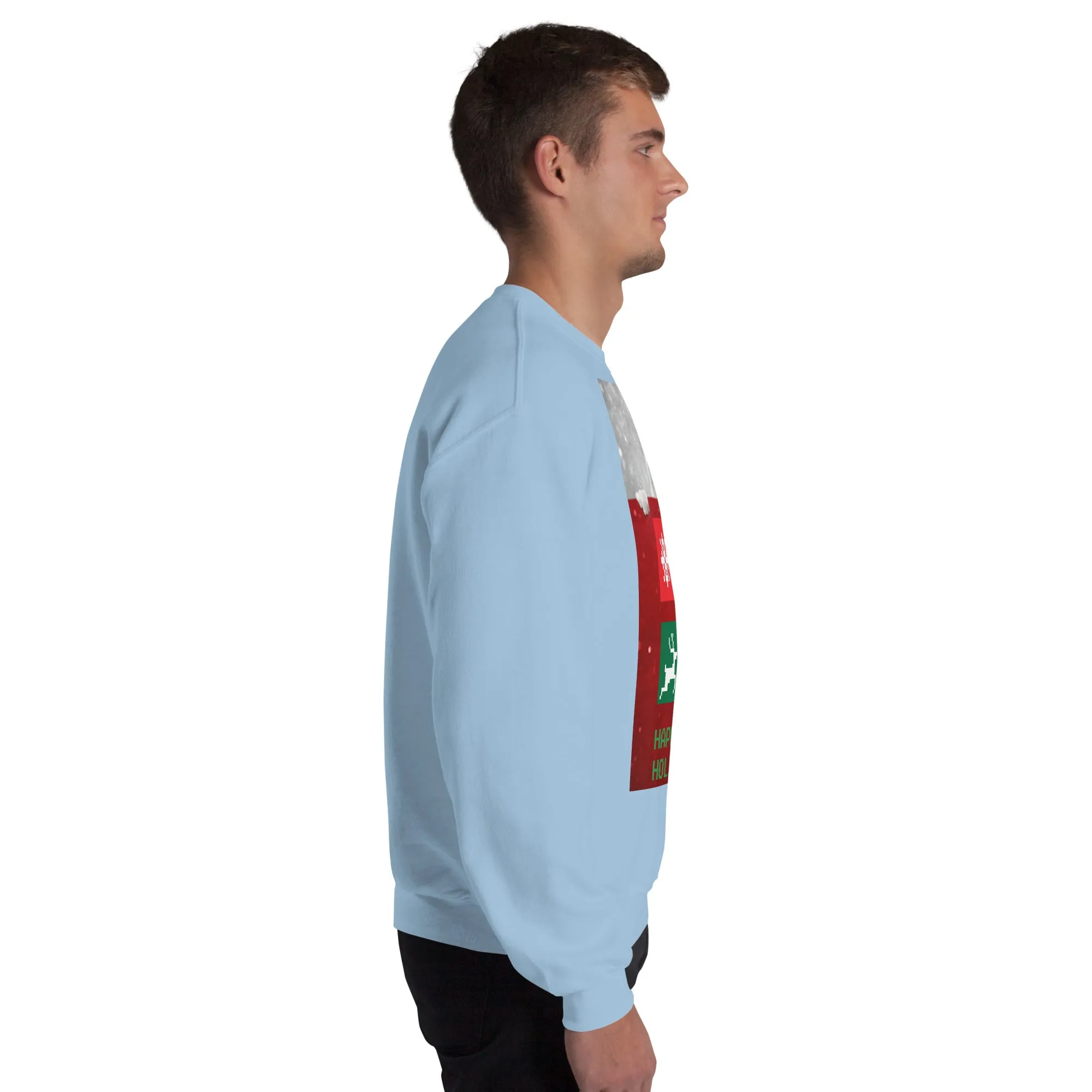 Happy Holidays Sweatshirt (Glamourange Christmas Sweatshirt Men)
