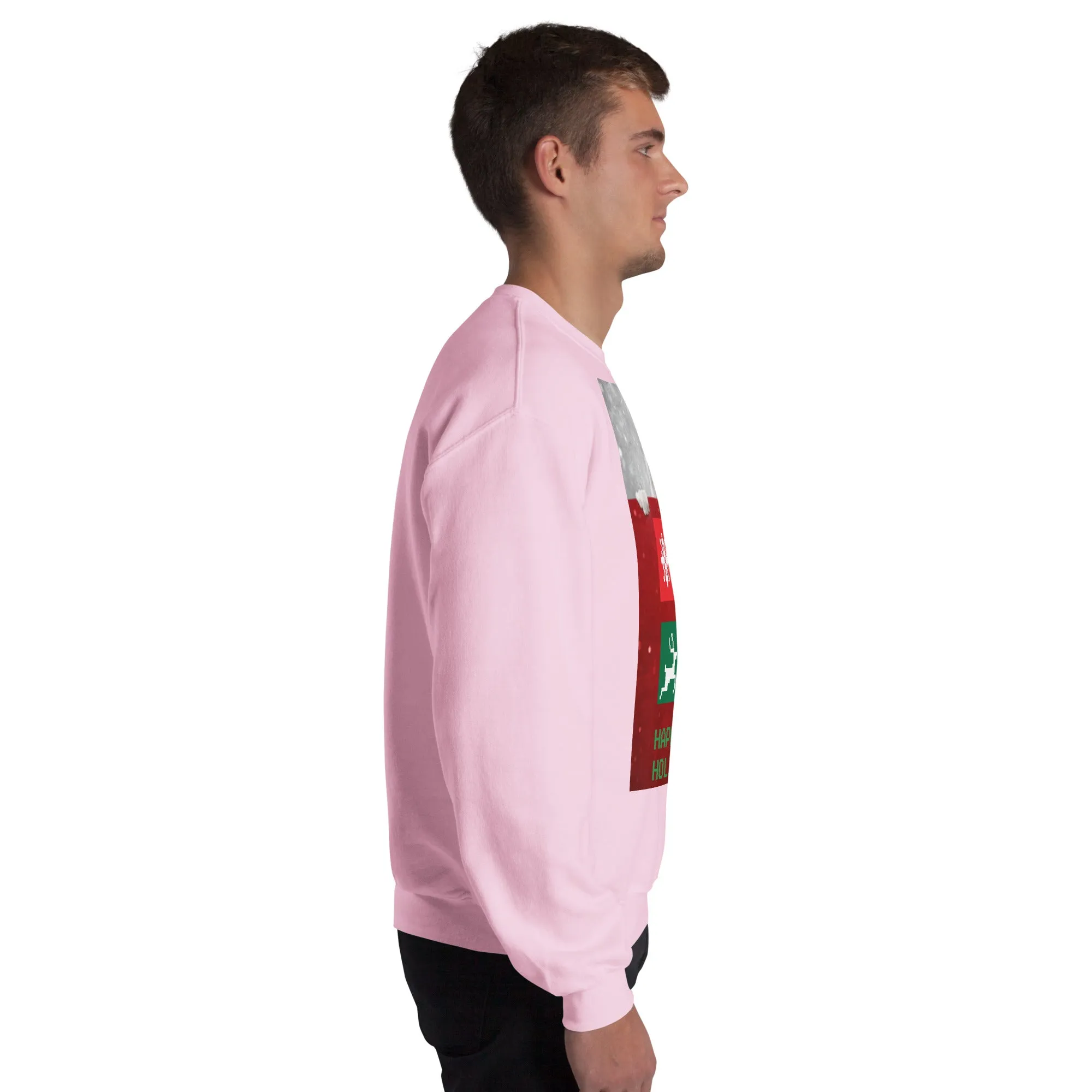 Happy Holidays Sweatshirt (Glamourange Christmas Sweatshirt Men)