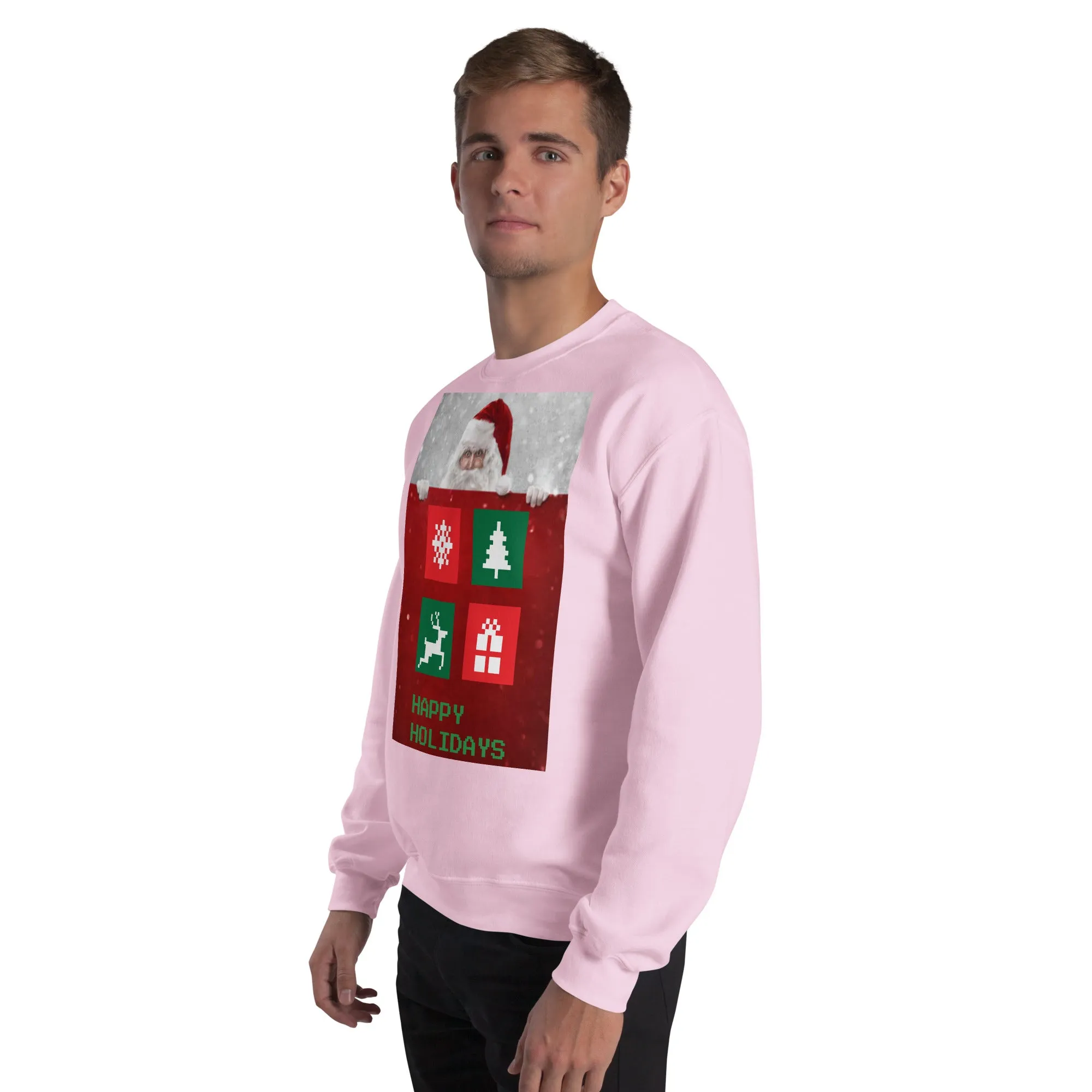 Happy Holidays Sweatshirt (Glamourange Christmas Sweatshirt Men)