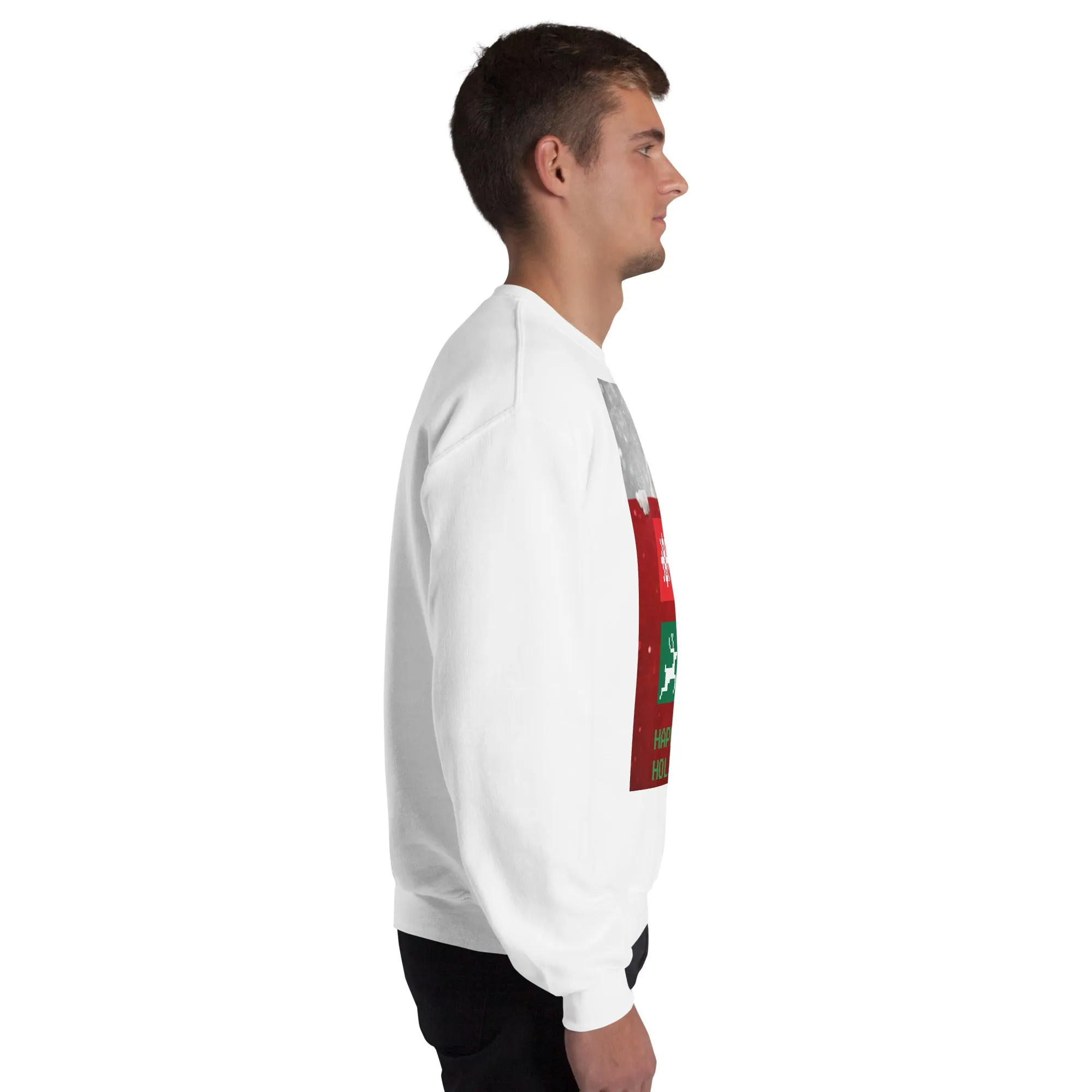 Happy Holidays Sweatshirt (Glamourange Christmas Sweatshirt Men)