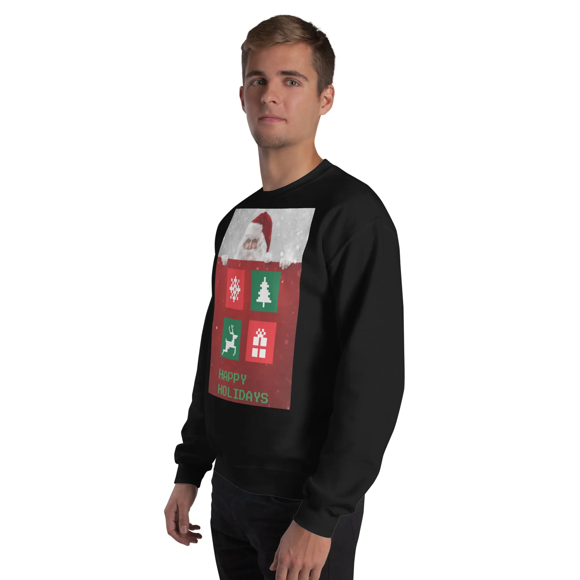 Happy Holidays Sweatshirt (Glamourange Christmas Sweatshirt Men)