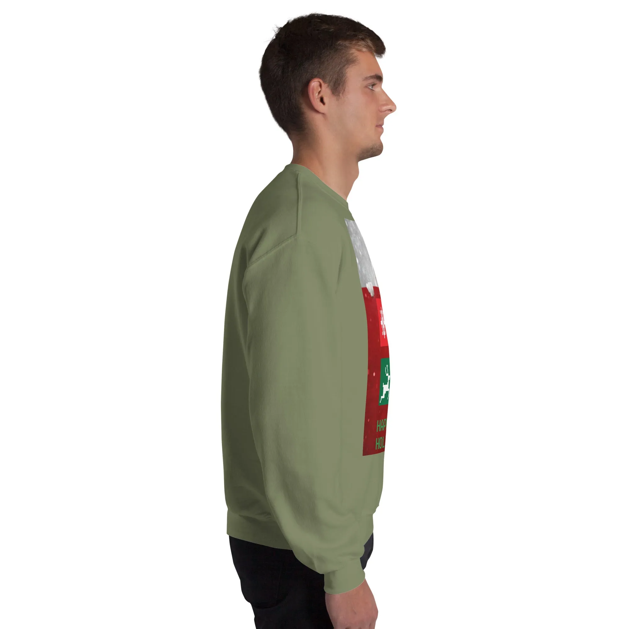 Happy Holidays Sweatshirt (Glamourange Christmas Sweatshirt Men)