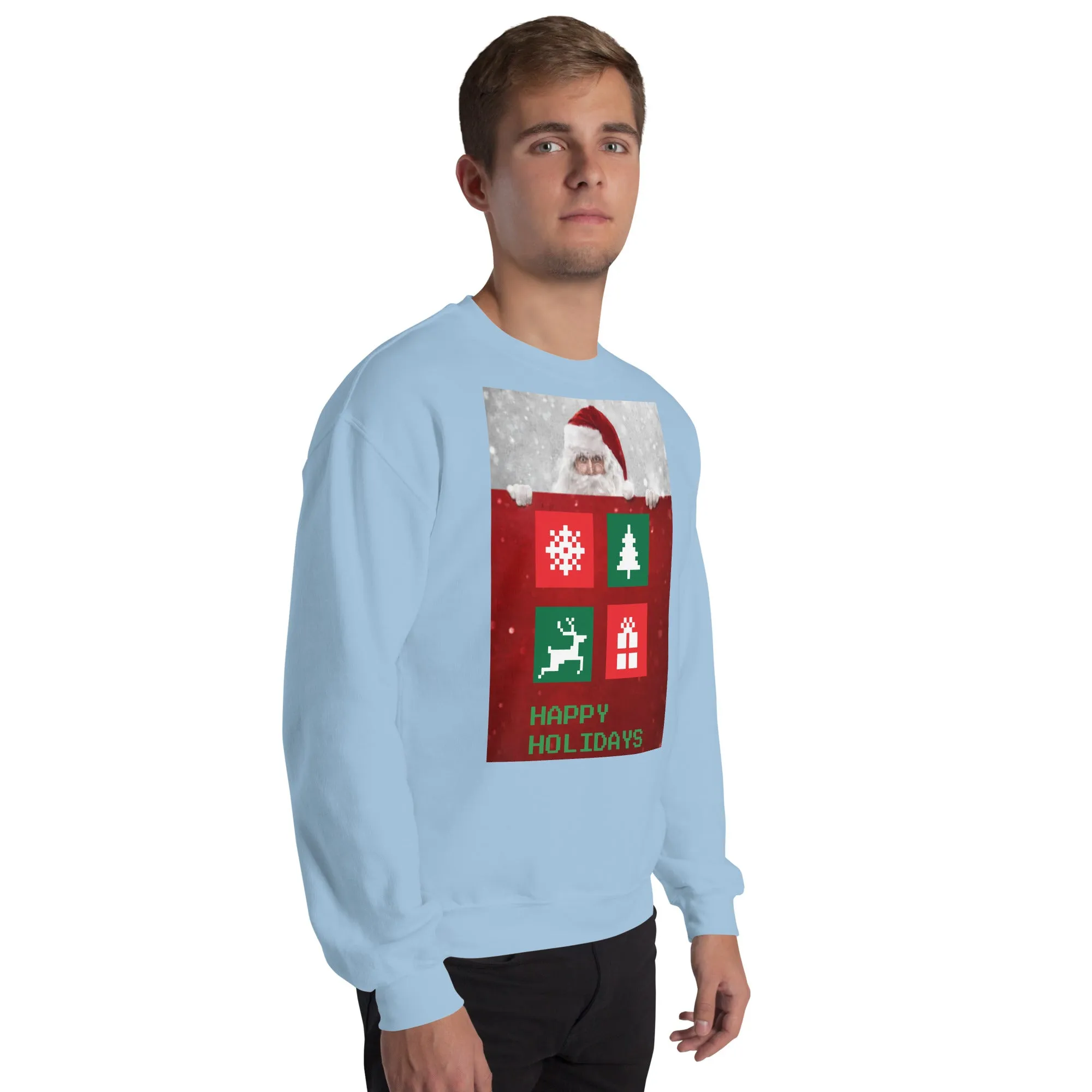 Happy Holidays Sweatshirt (Glamourange Christmas Sweatshirt Men)