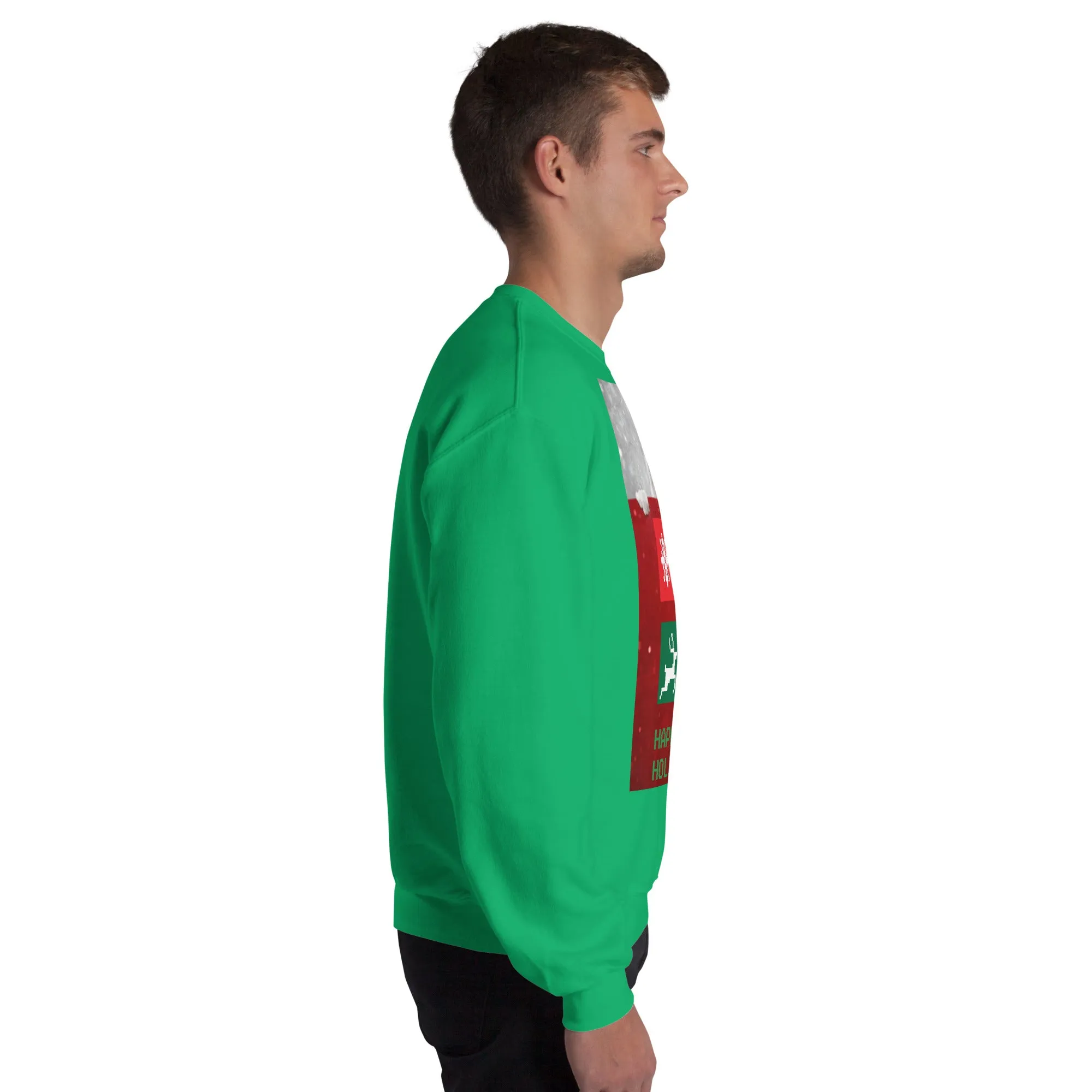 Happy Holidays Sweatshirt (Glamourange Christmas Sweatshirt Men)