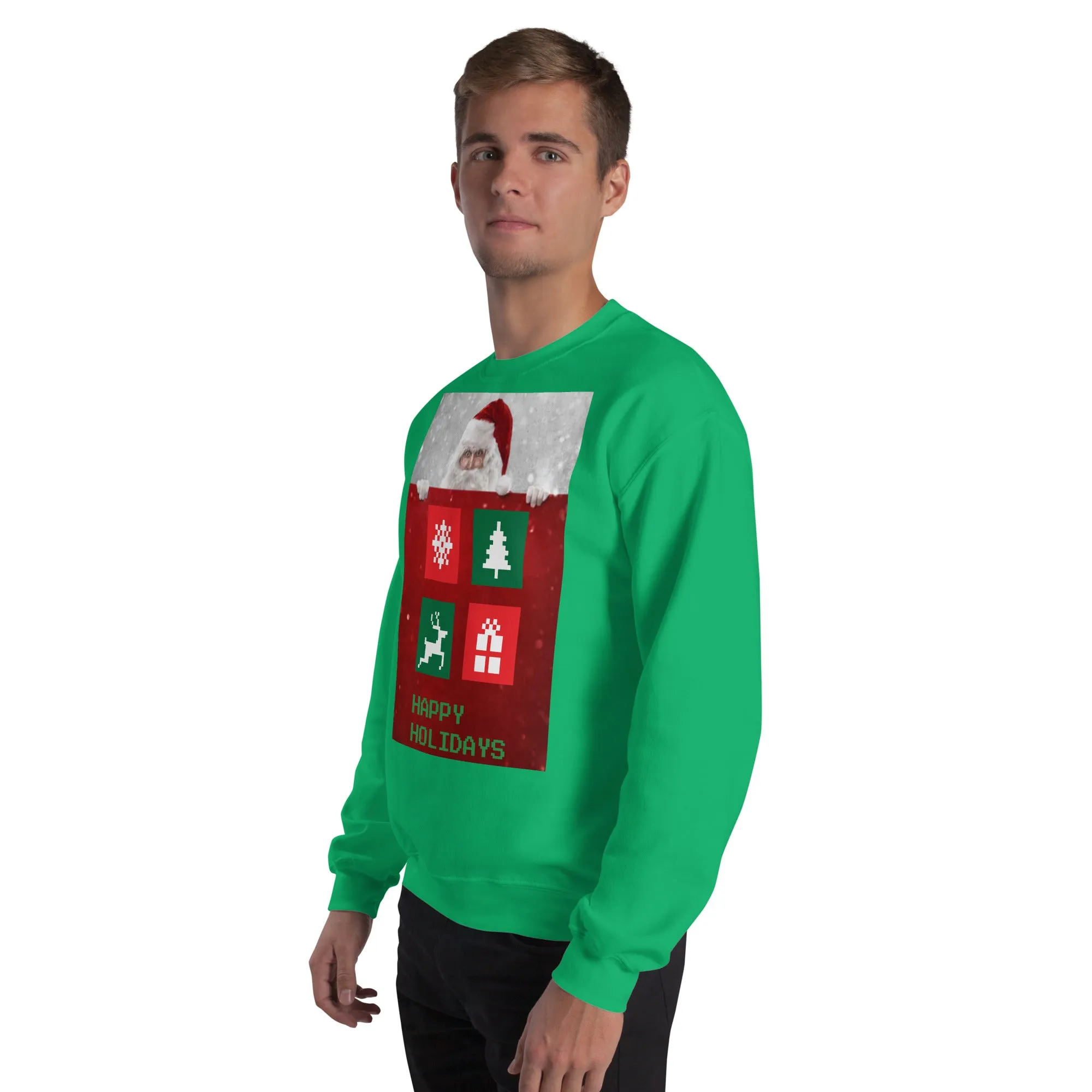 Happy Holidays Sweatshirt (Glamourange Christmas Sweatshirt Men)