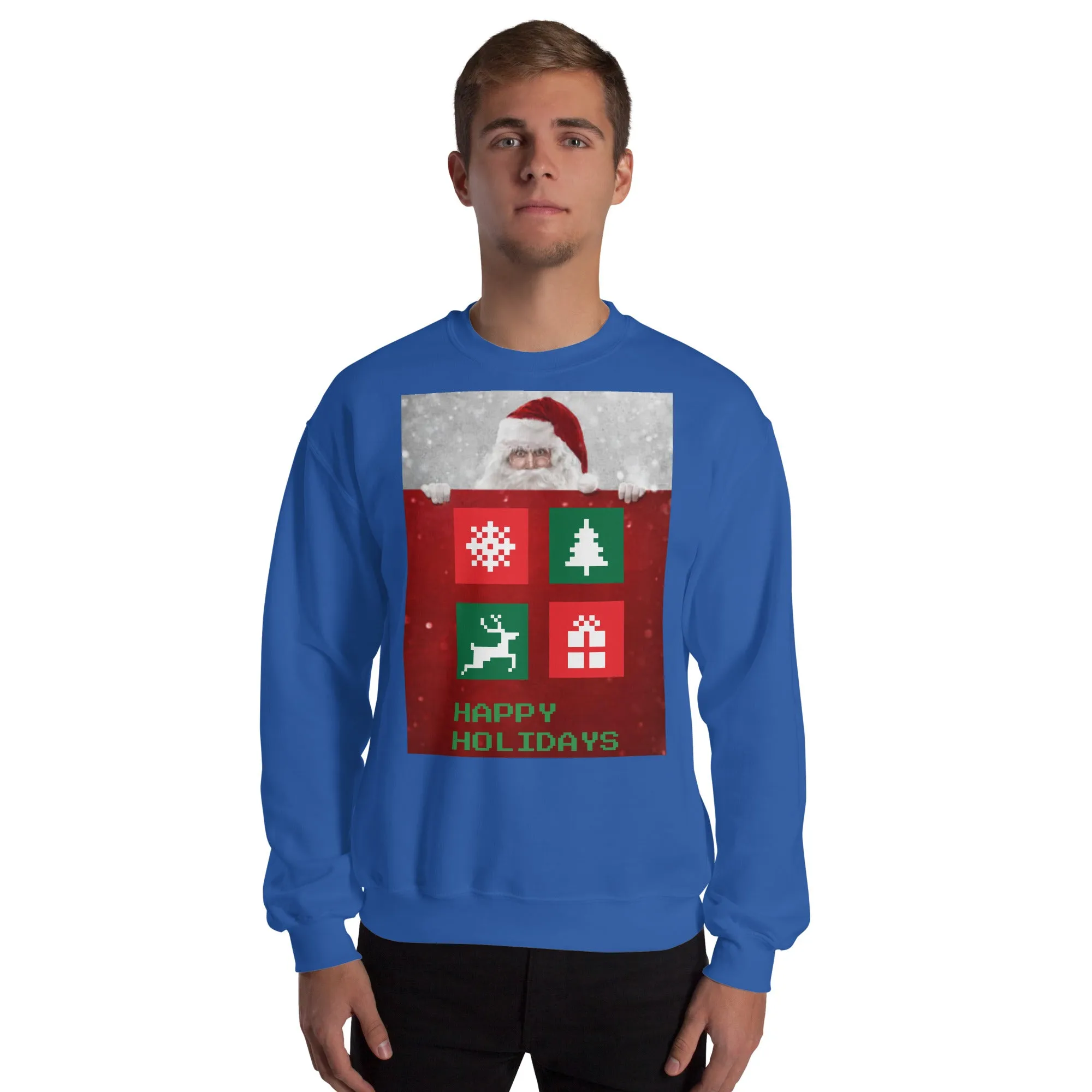 Happy Holidays Sweatshirt (Glamourange Christmas Sweatshirt Men)