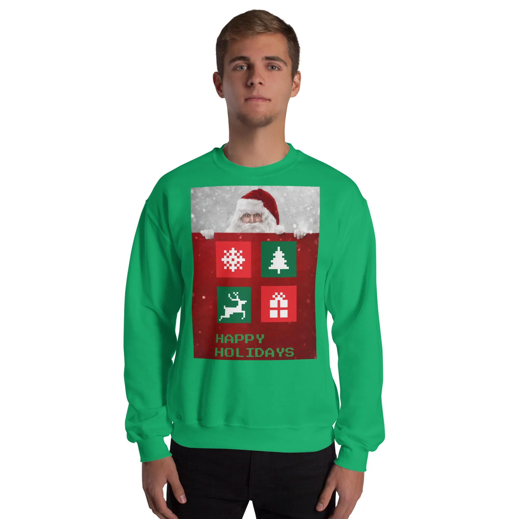 Happy Holidays Sweatshirt (Glamourange Christmas Sweatshirt Men)