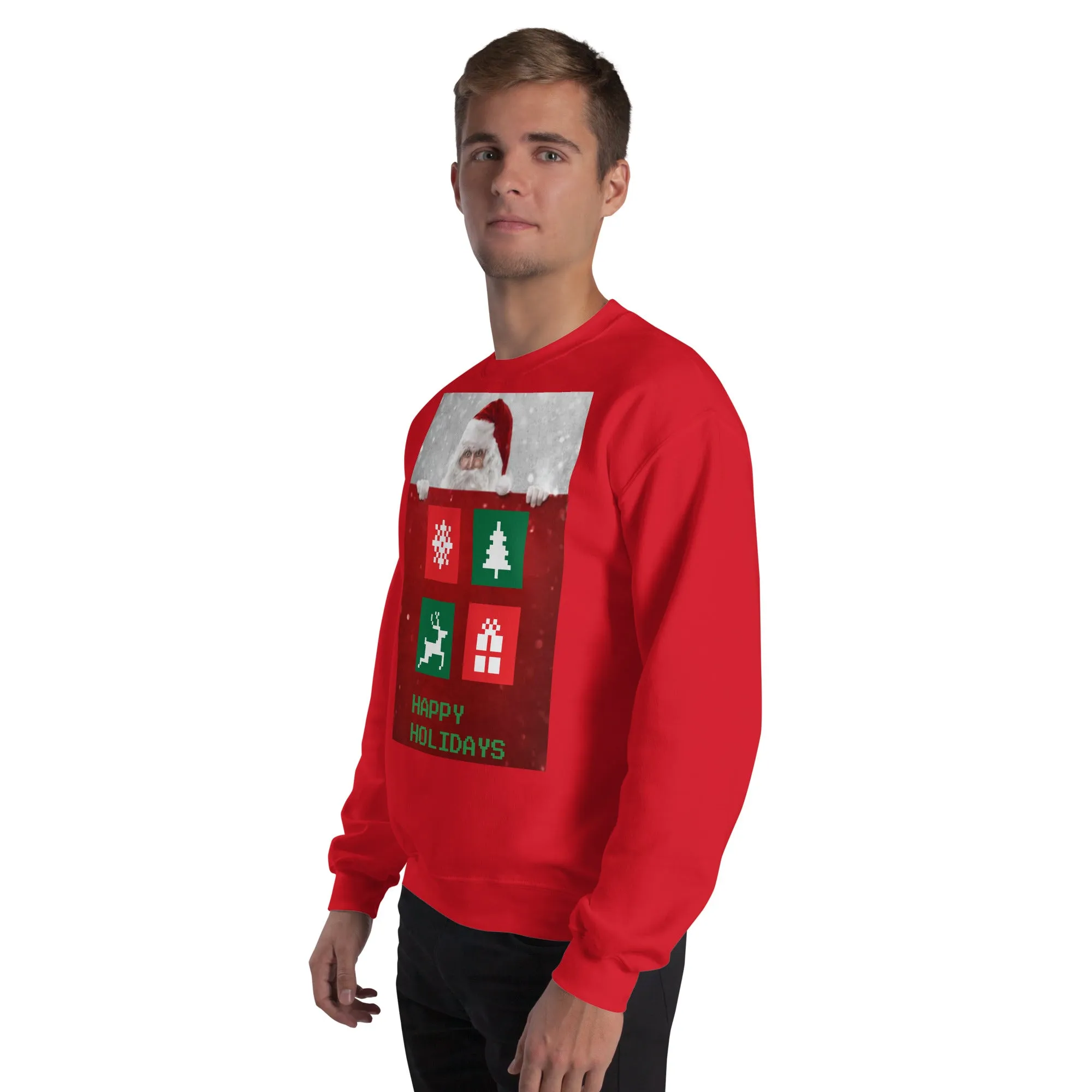 Happy Holidays Sweatshirt (Glamourange Christmas Sweatshirt Men)