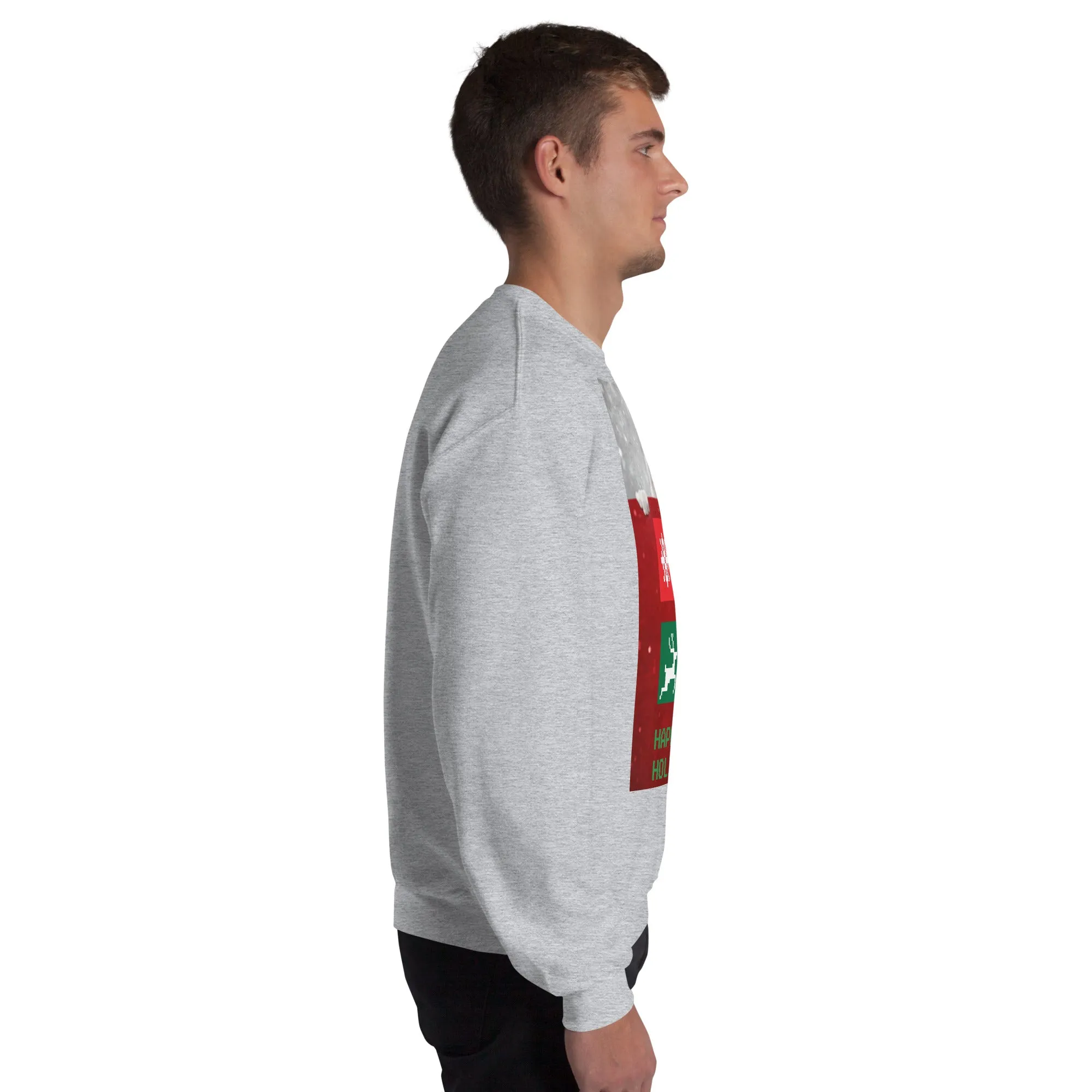 Happy Holidays Sweatshirt (Glamourange Christmas Sweatshirt Men)