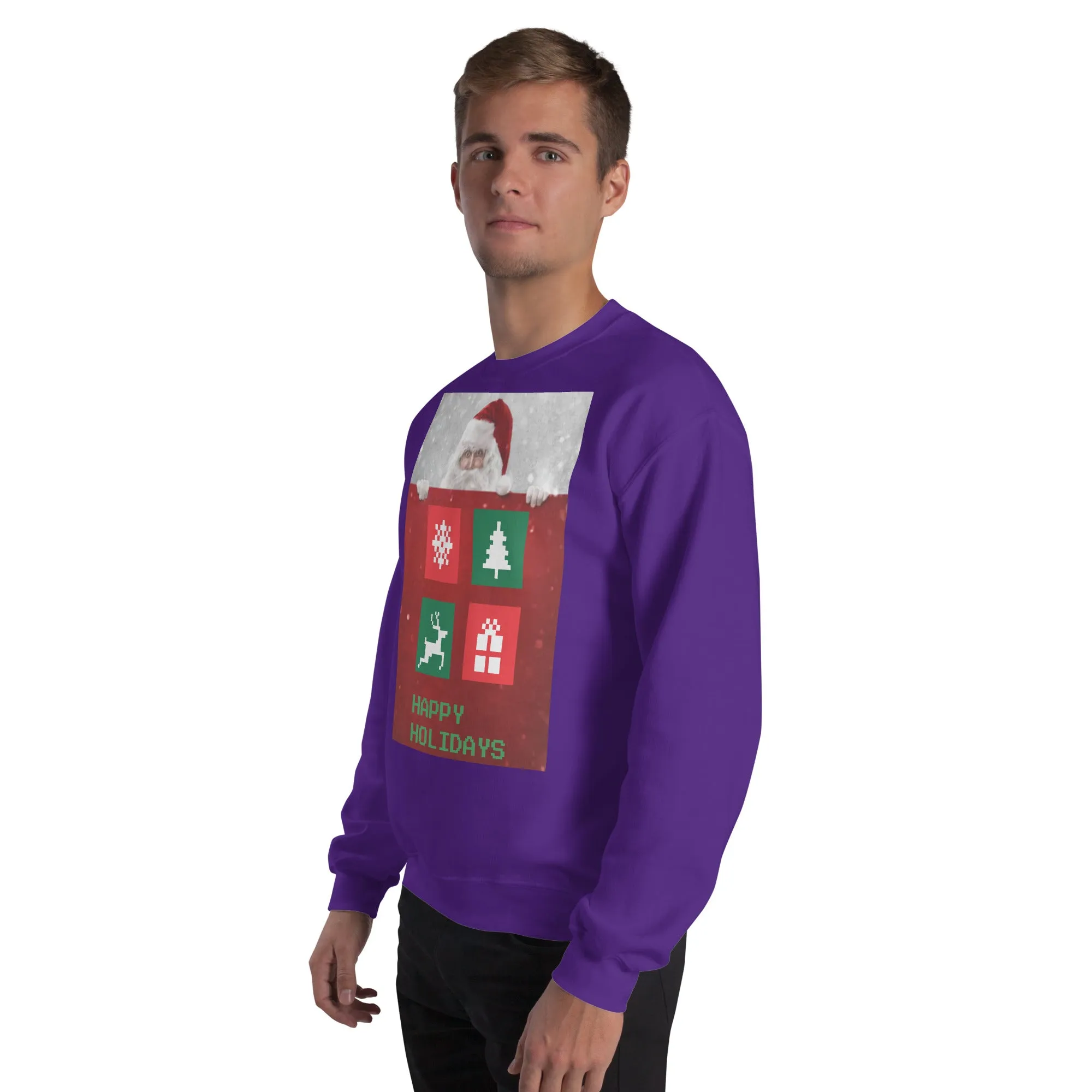 Happy Holidays Sweatshirt (Glamourange Christmas Sweatshirt Men)