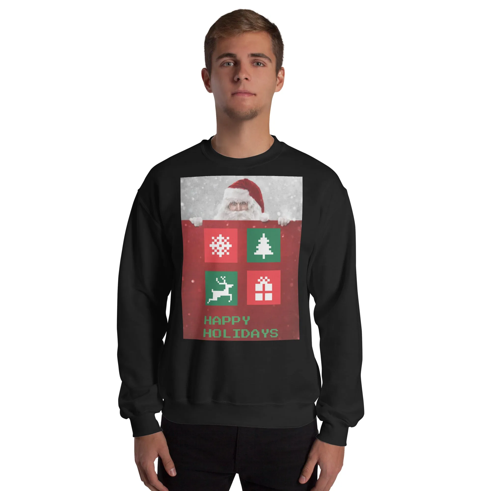 Happy Holidays Sweatshirt (Glamourange Christmas Sweatshirt Men)