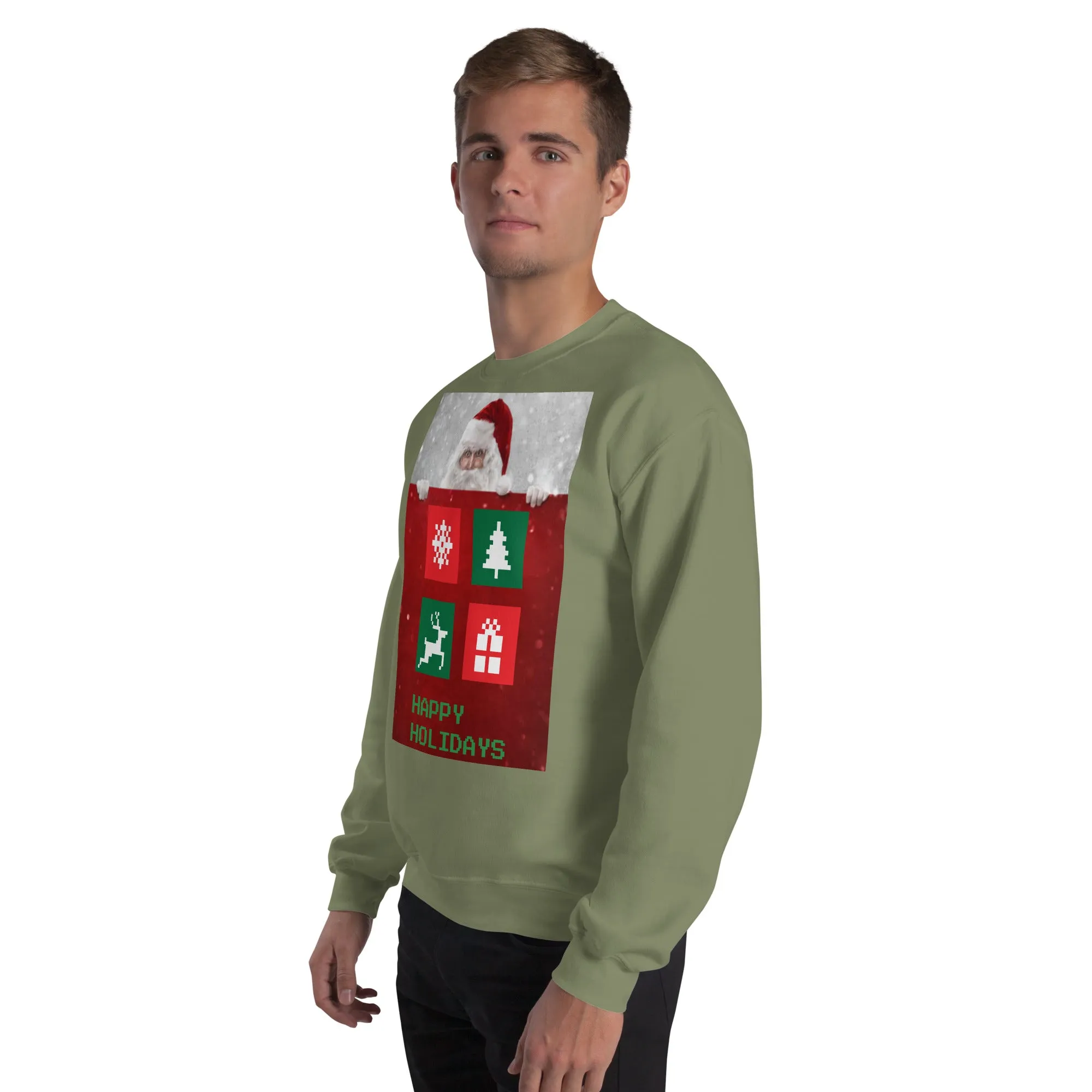 Happy Holidays Sweatshirt (Glamourange Christmas Sweatshirt Men)